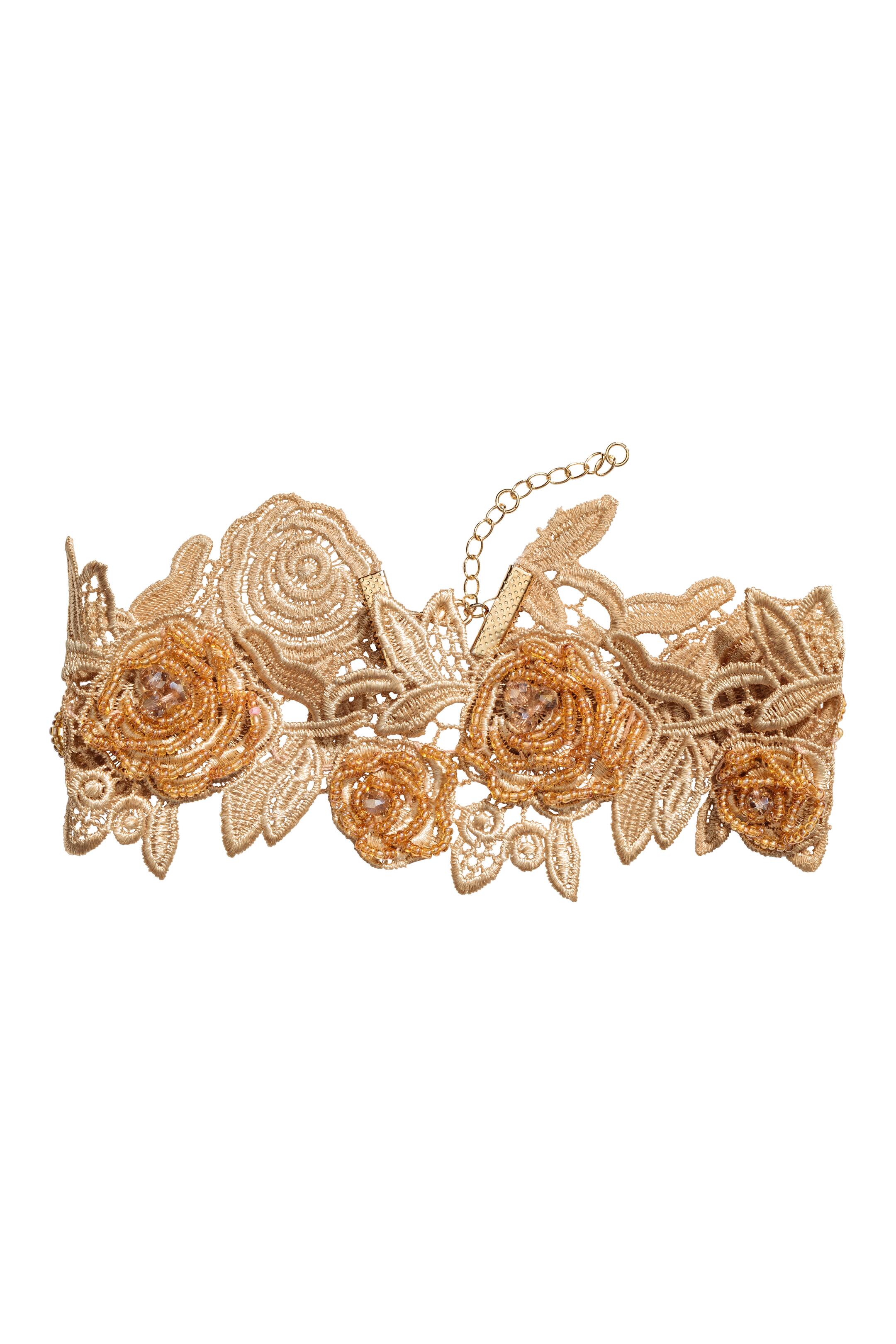 Agrandir l'image: Ras-de-cou en dentelle - Beige - FEMME | H&M FR 1