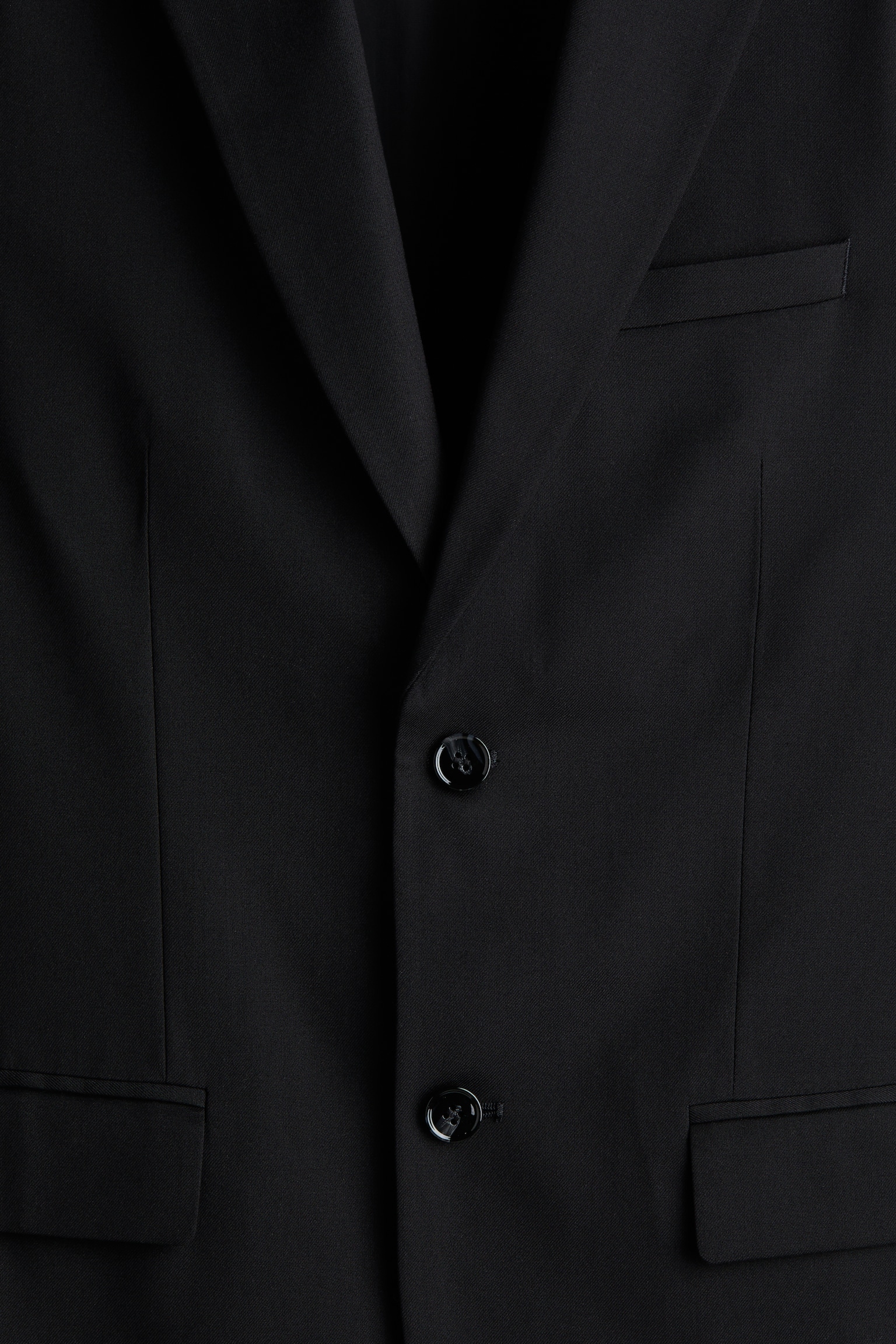 Мужская куртка H&M Regular-Fit Single-Breasted, цвет: Чёрный — фото 7