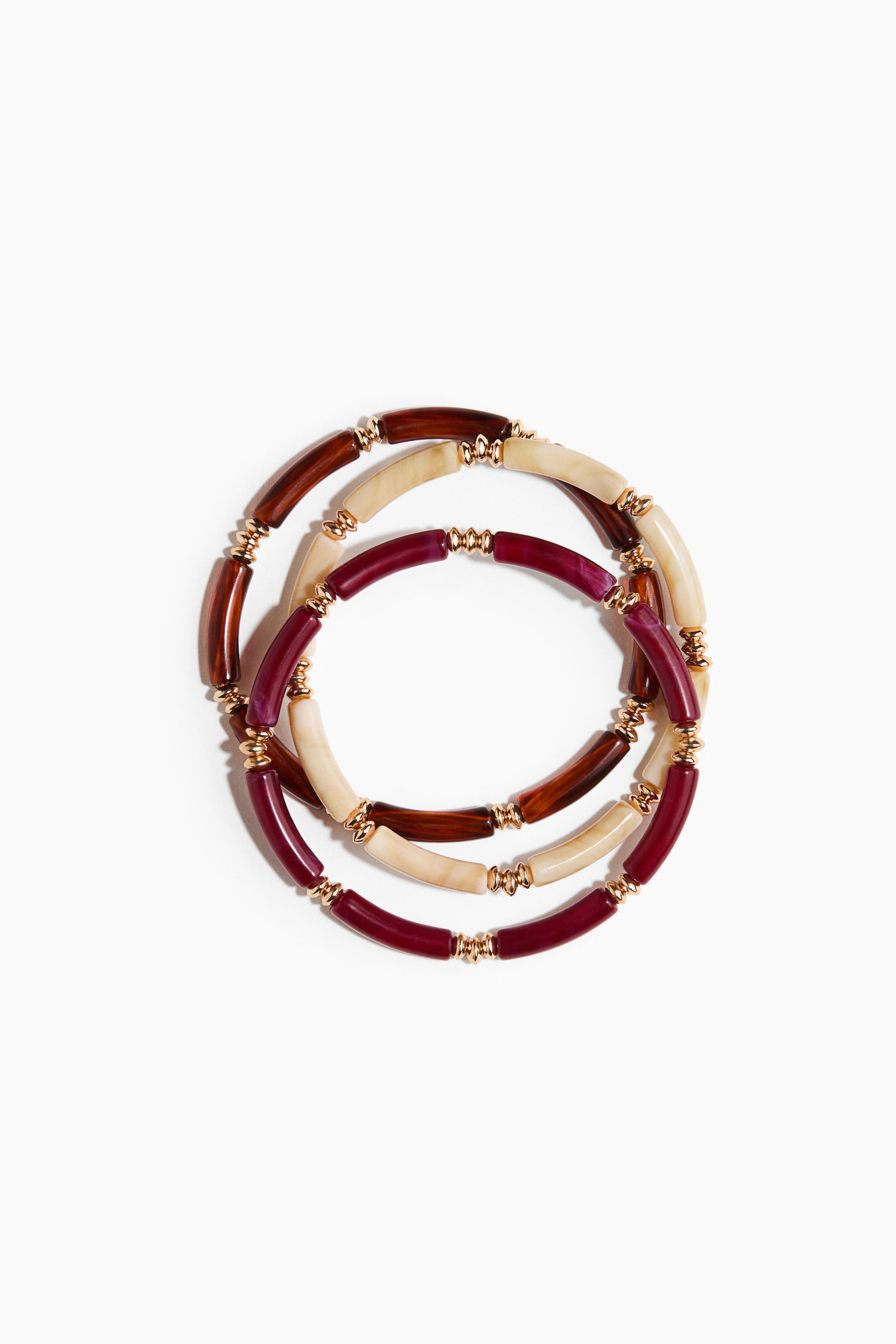 View larger image: 3-pack bracelets - Light beige/Marbled - Ladies | H&M IN 4