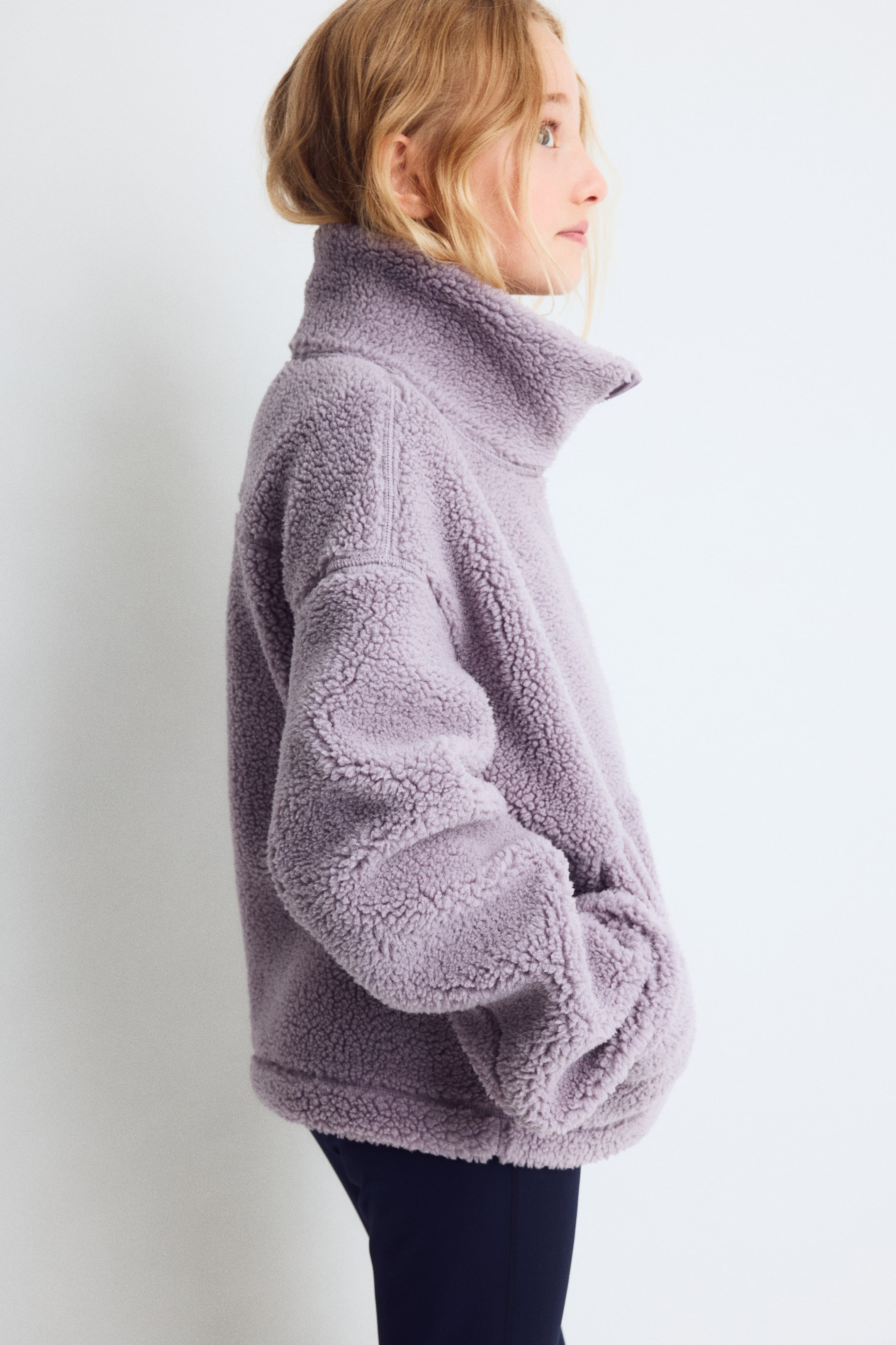 Детские куртки H&M Warm Teddy Fleece Activewear Jacket — фото 6