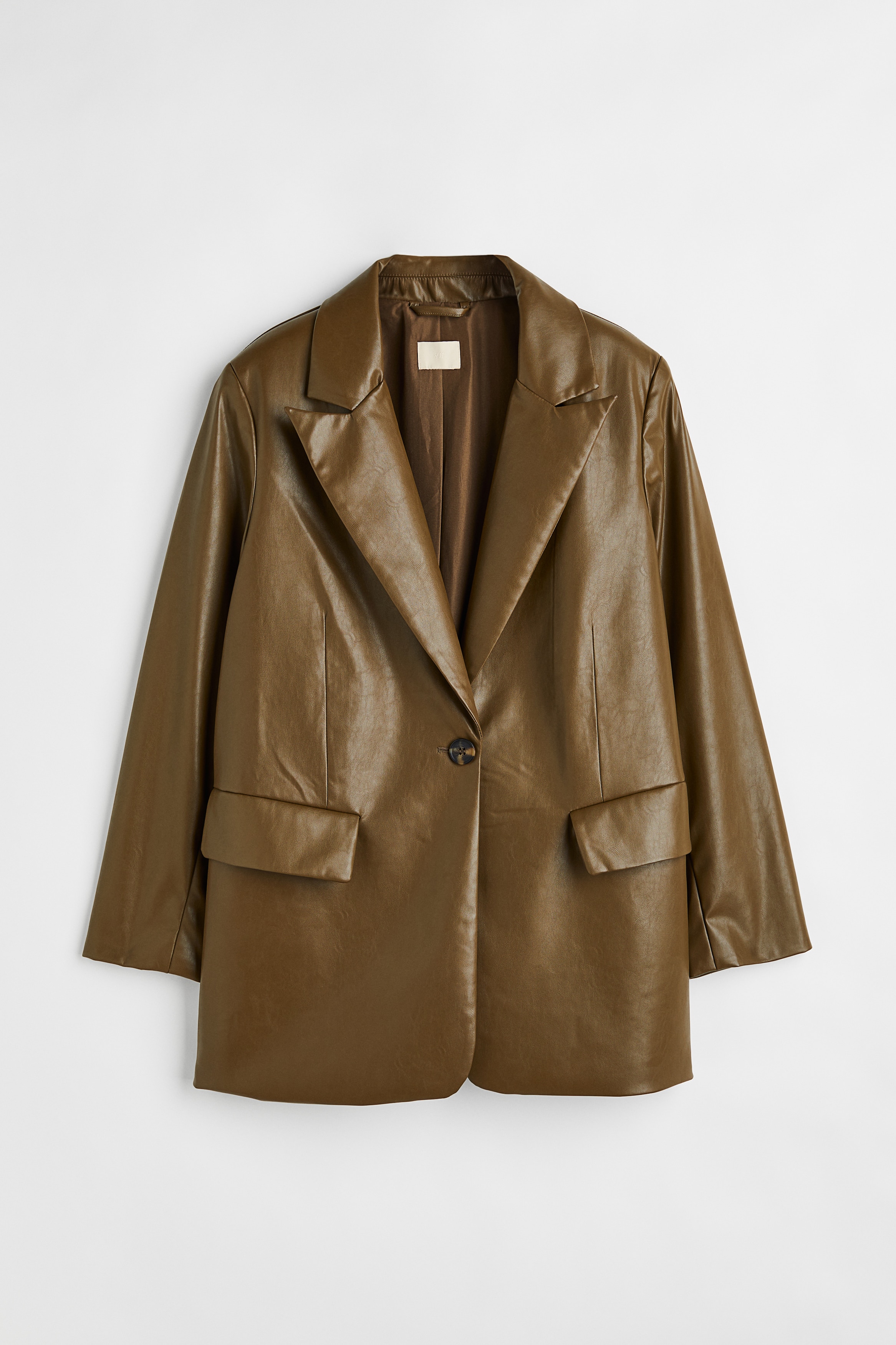 H & M - Einreihiger oversized Blazer - Grün - Damen