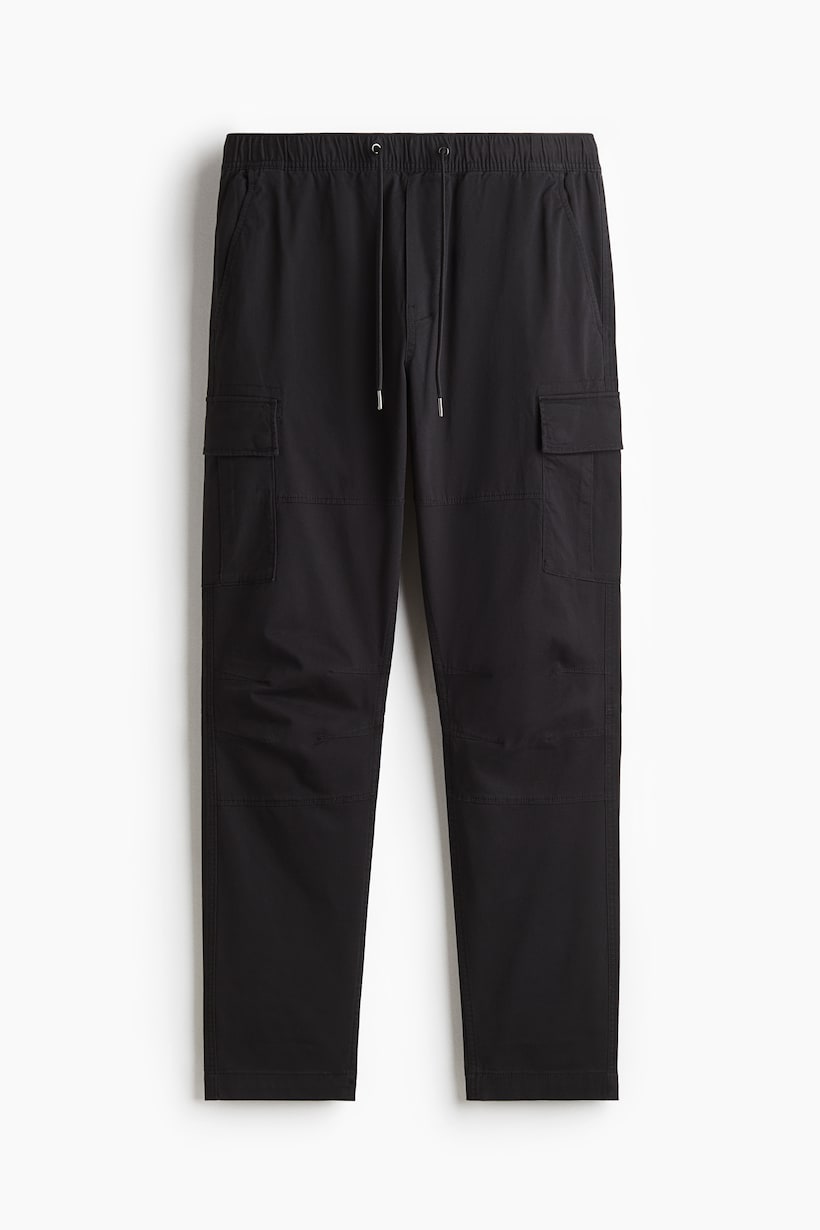 h and m cigarette pants H&M's Trousers Are a Best Seller, so I Tried Them Women's Navy blue Cigarette trousers