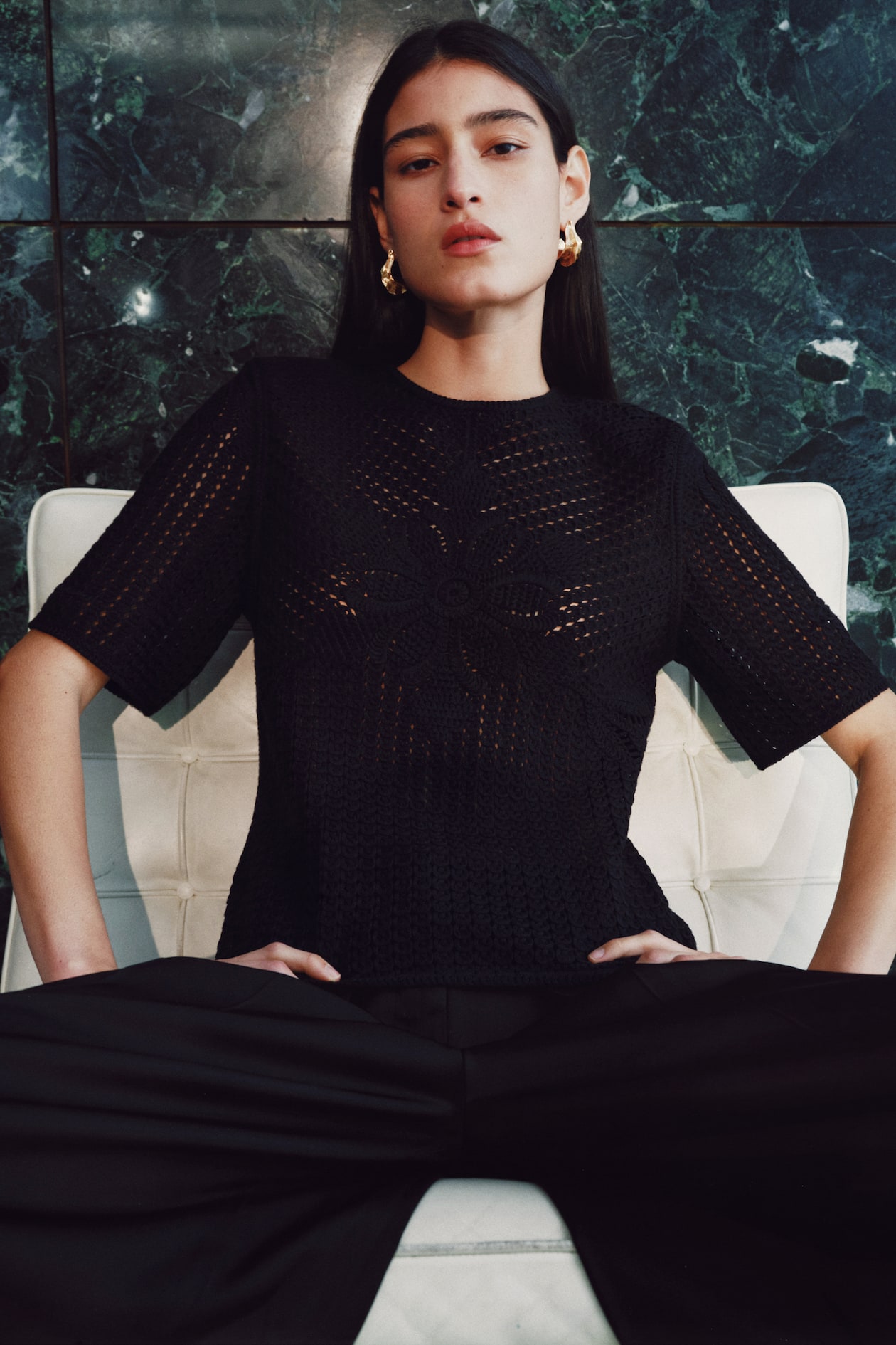 Crochet-look top - image 3