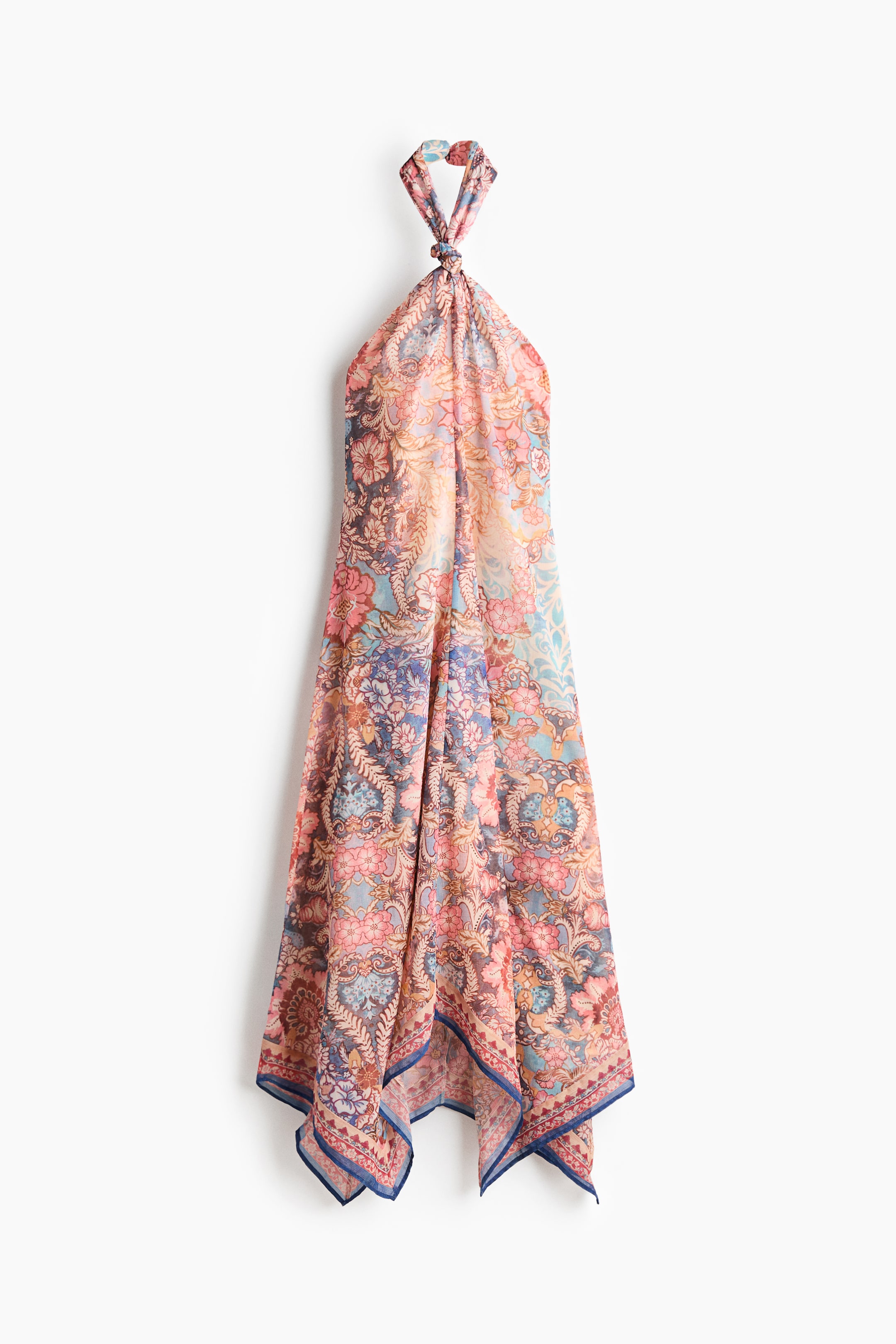 Robe à dos nu en mousseline