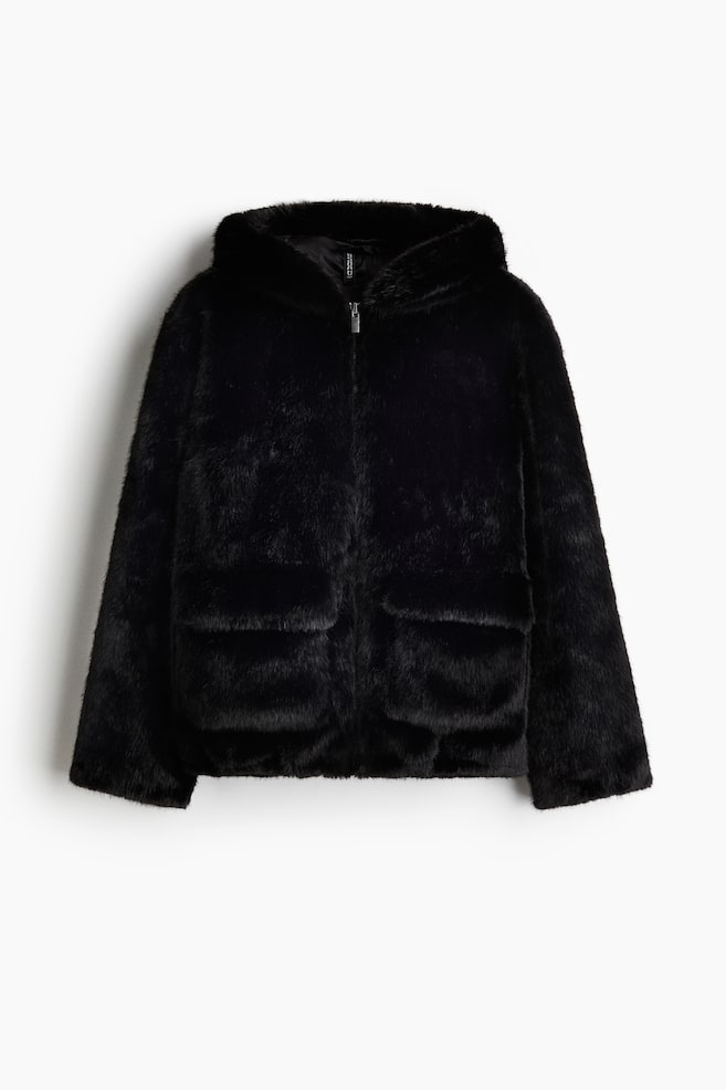 Fluffy Jacket - Black - 1