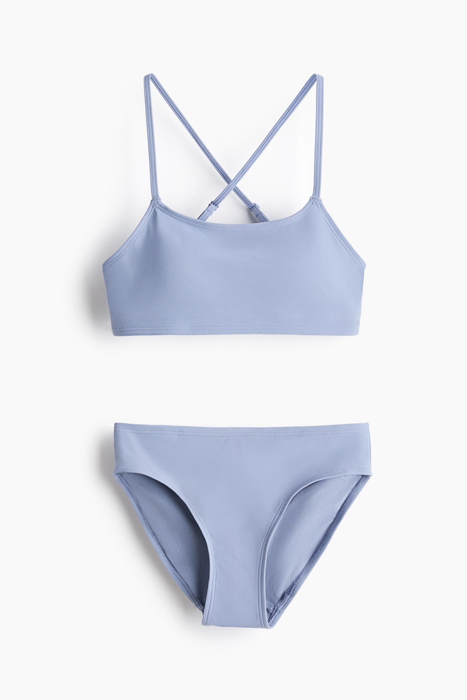 Sportbikini-set med Lycra® Xtra Life™ - Ljusblå/Auberginelila/Svart/Rosa