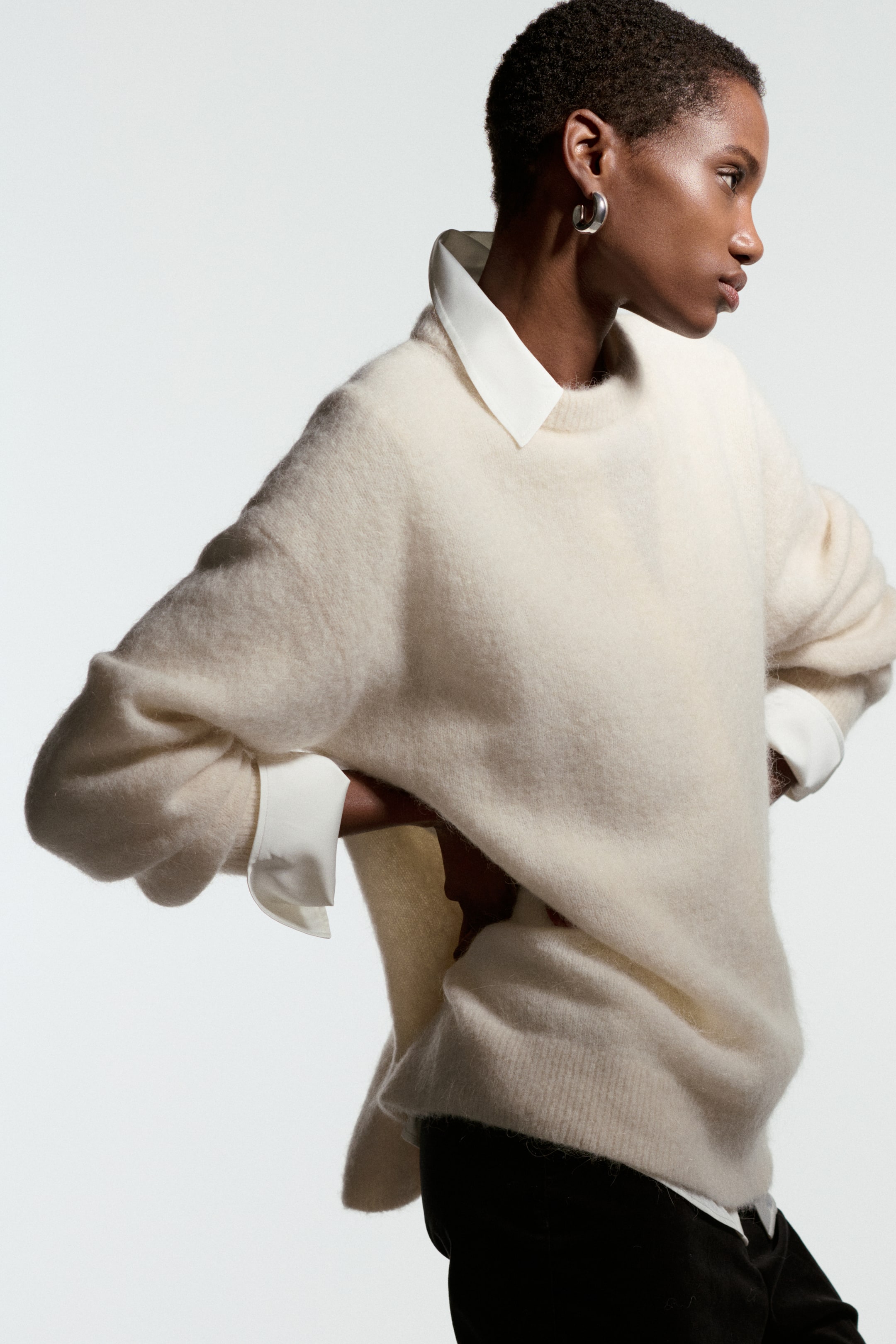 Visualizza immagine più grande: Pullover oversize in misto alpaca - Light beige - DONNA | H&M IT 2