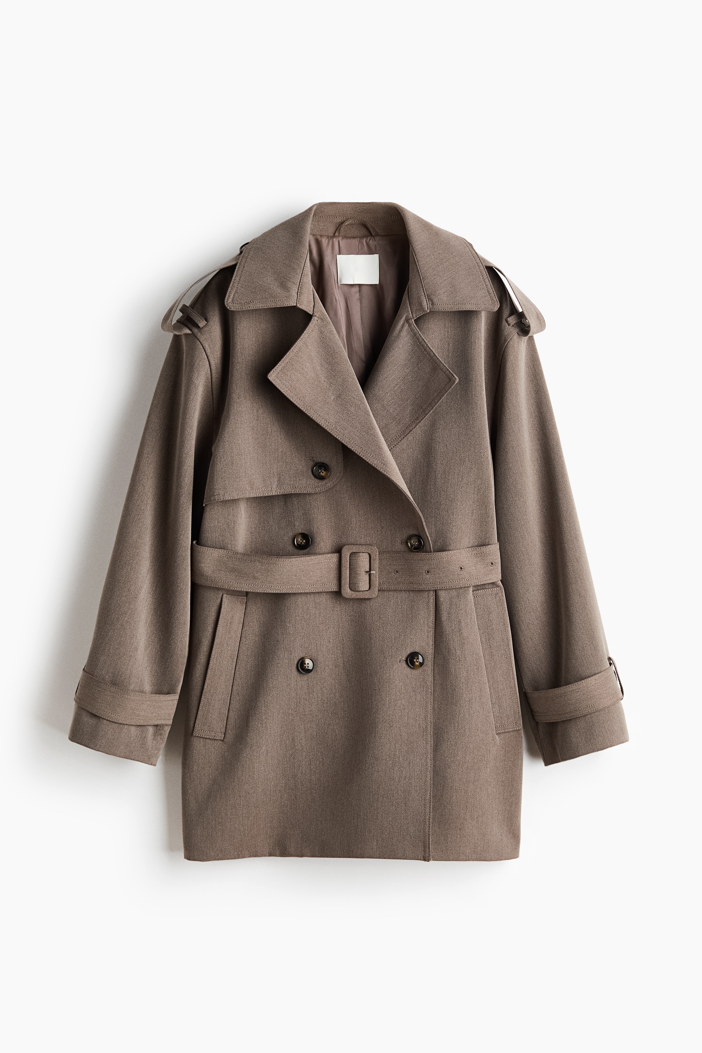 Short Trench Coat - Taupe