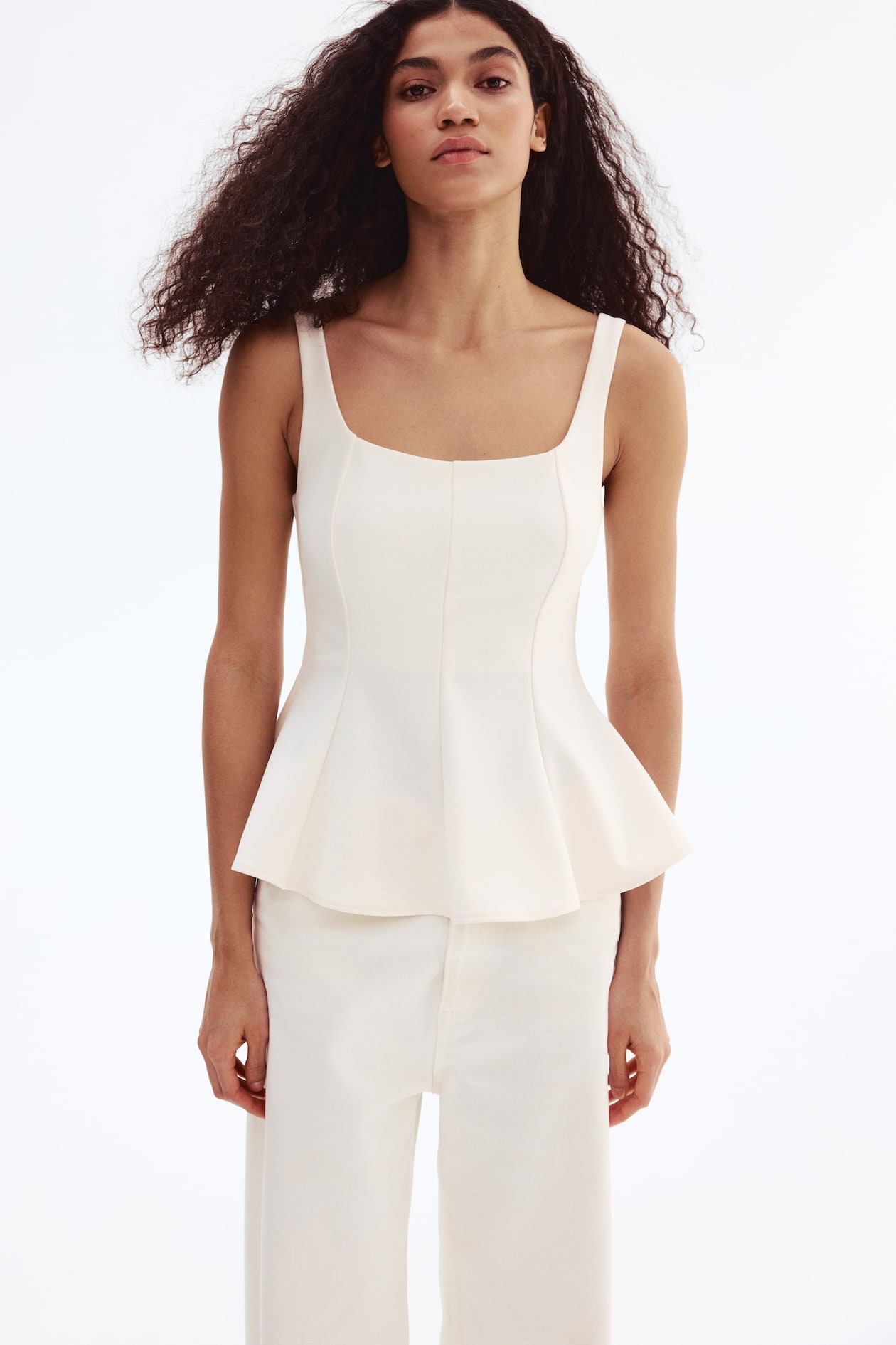Sleeveless Peplum Top - image 3