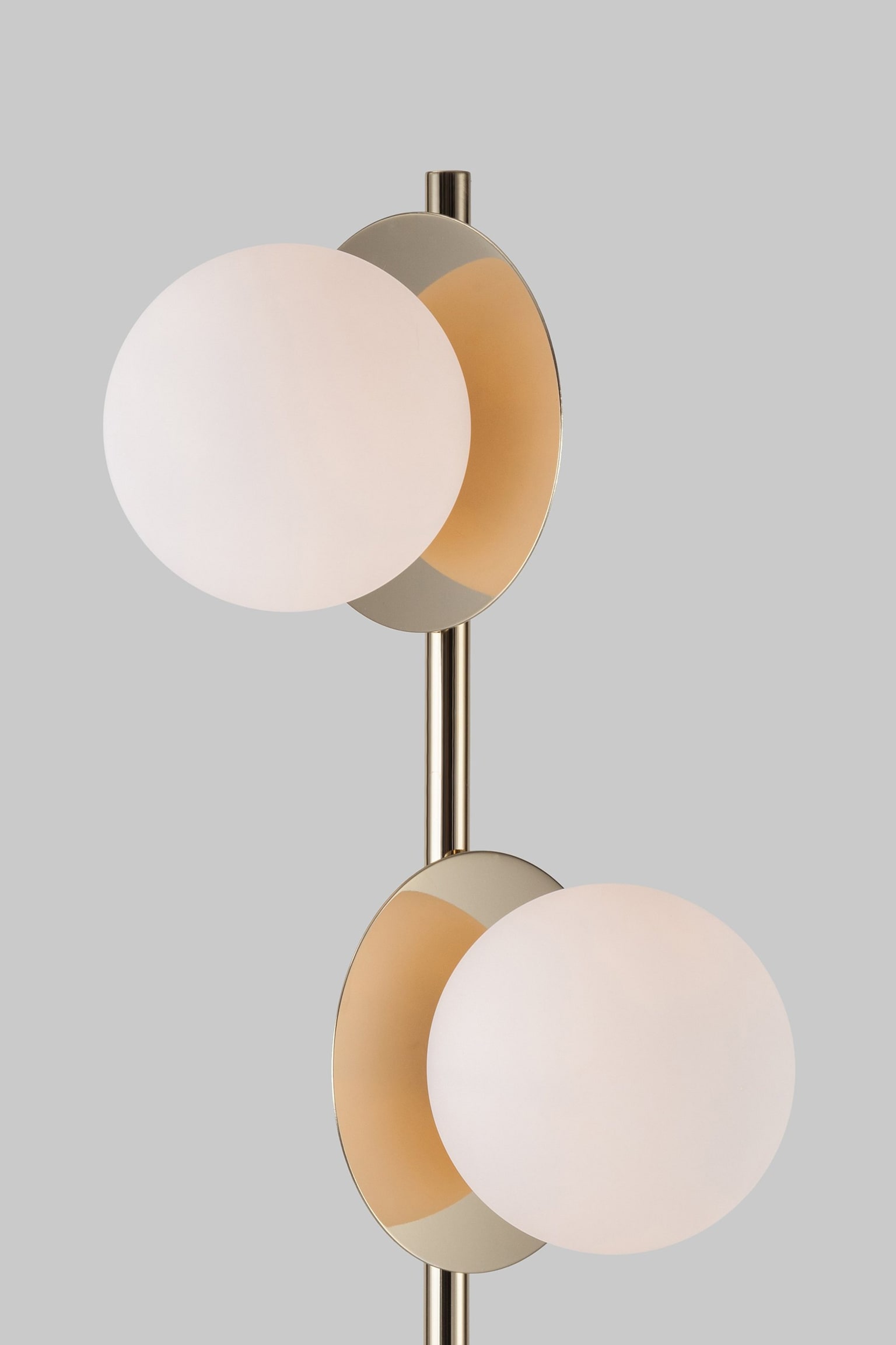 Opal Disk Floor Lamp - Gold - 5