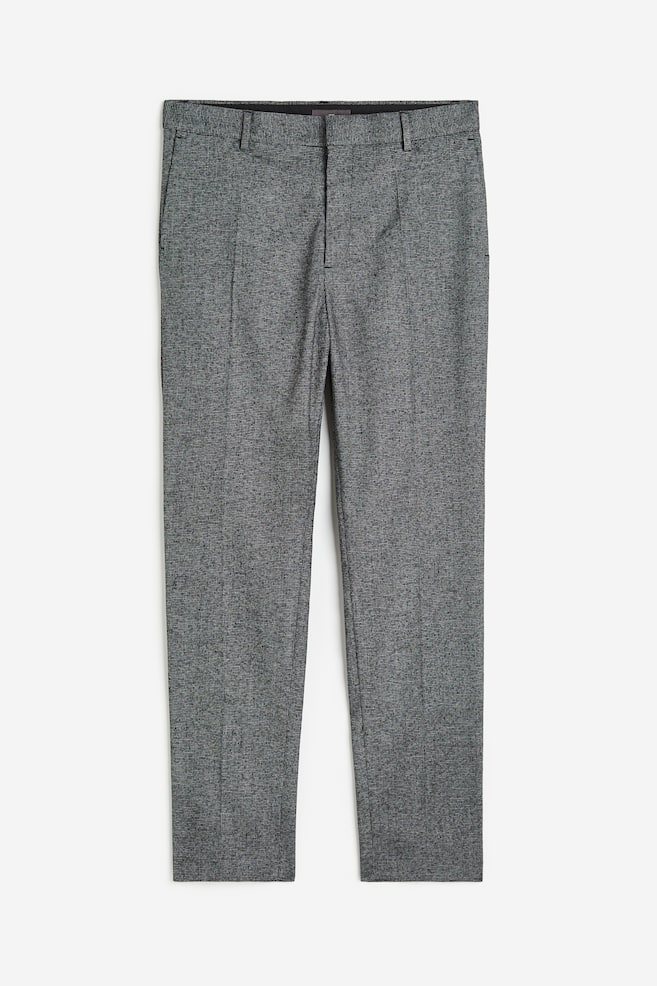 Slim Fit trousers - Dark grey marl/Black/Light grey/Checked/Light greige/Checked/dc - 2