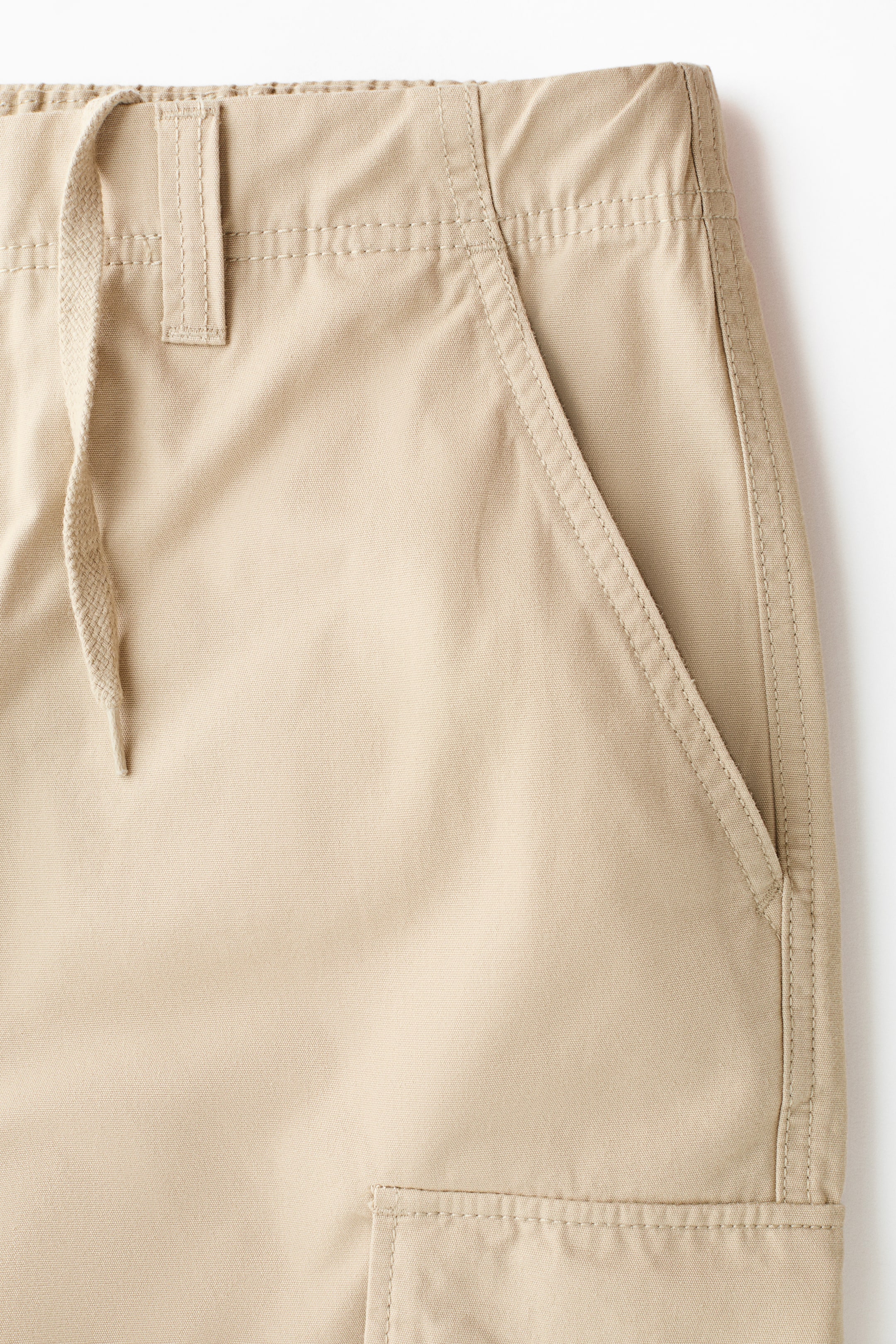 View larger image: Relaxed-Fit Cotton Cargo Pants - Light beige - Men | H&M US 7