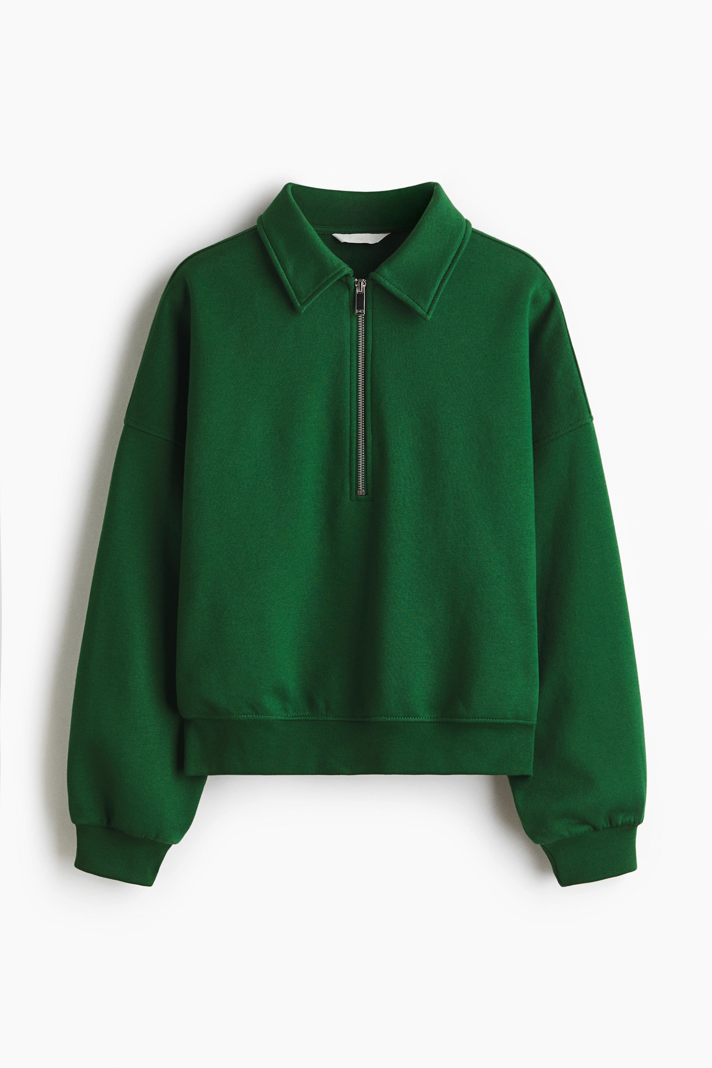 Half-Zip Sweatshirt - Dark green - Ladies | H&M US