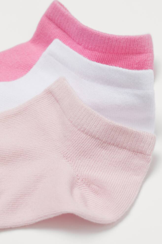 10-pack trainer socks - Pink/White/Black/Pink/Pink/Beige/Grey marl/Pink/Khaki green/dc/dc - 2