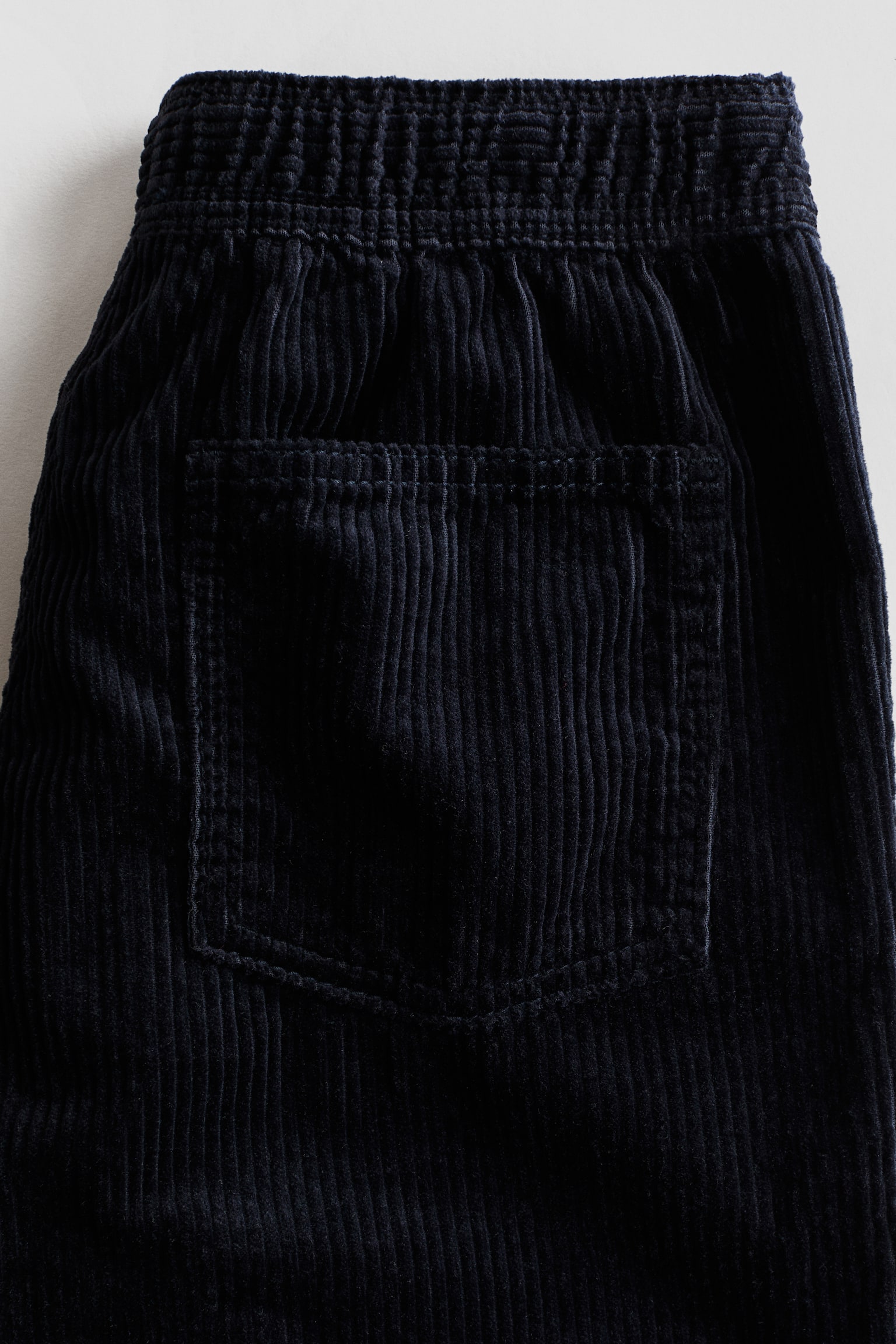 Детские брюки H&M Barrel-Leg Corduroy, цвет: Тёмно-синий — фото 2