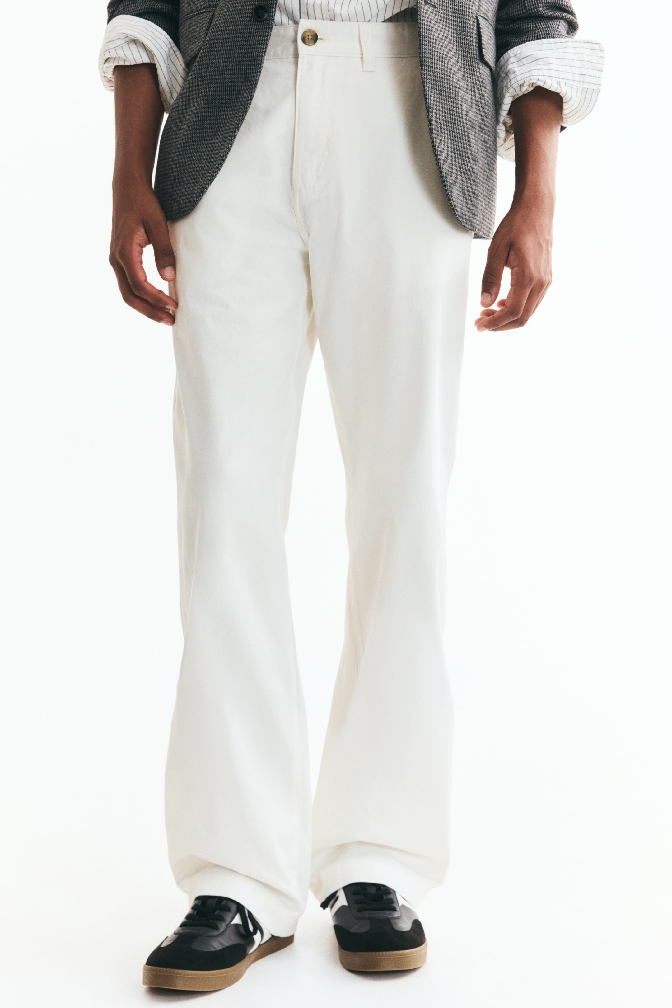 Pantalon de coutil décontracté en coton