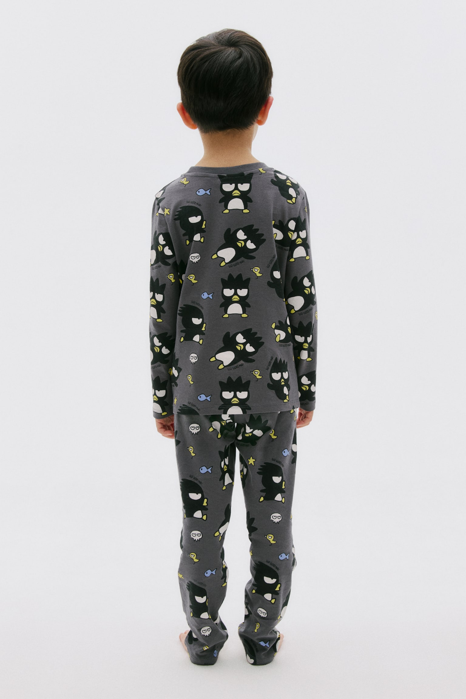 Printed cotton pyjamas - Dark gray/Badtz-Maru/White/Pochacco/Yellow/Pompompurin - 5