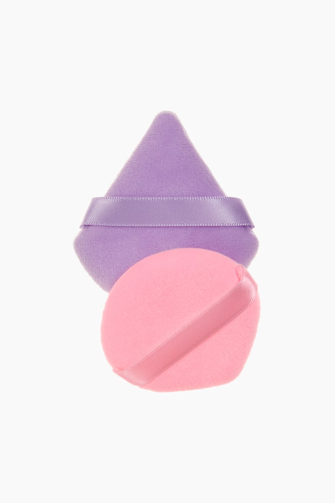 2-pack powder puffs - Light purple - 1