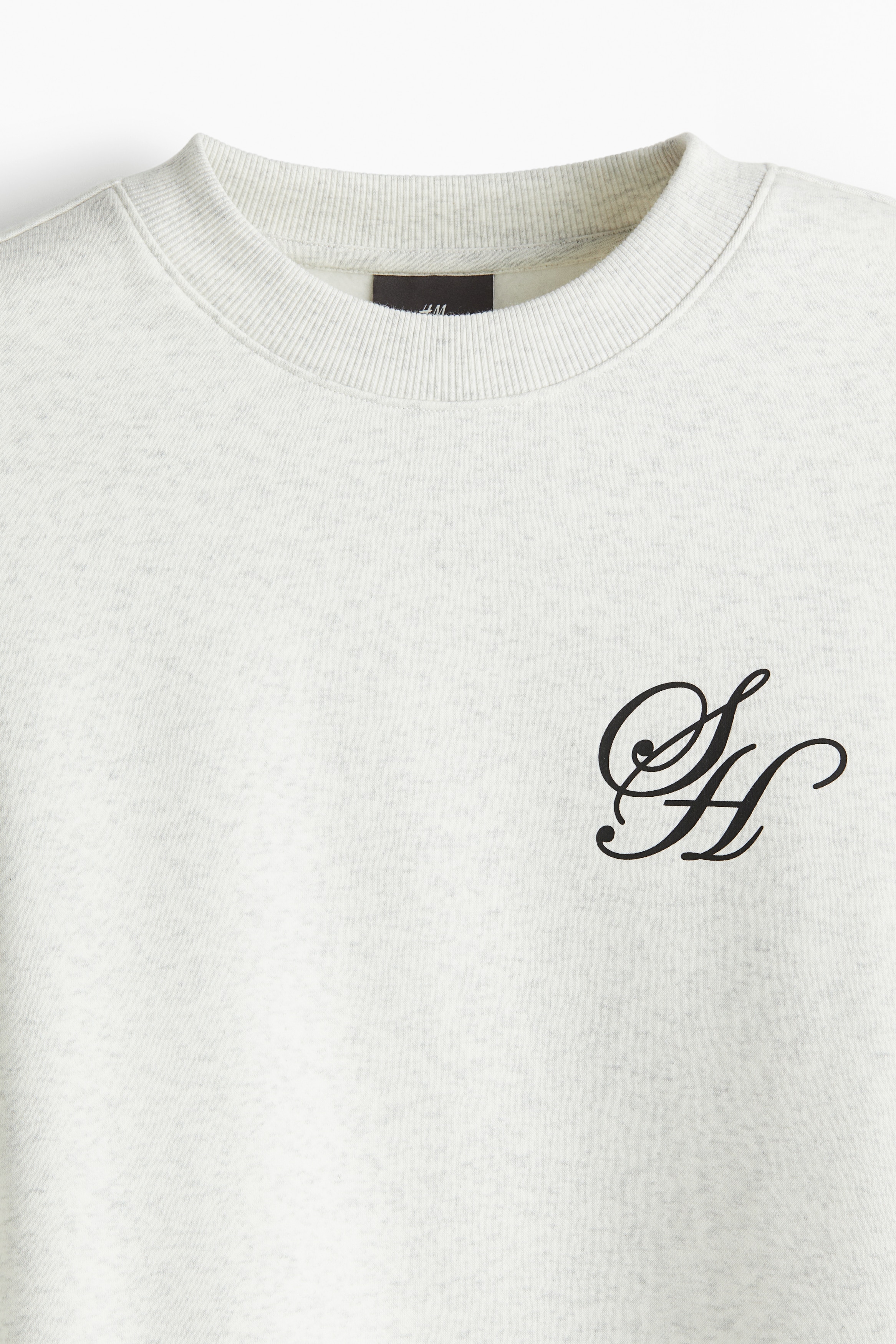 刺繍スウェットシャツ - グレーメランジ／Soho Heights - Men