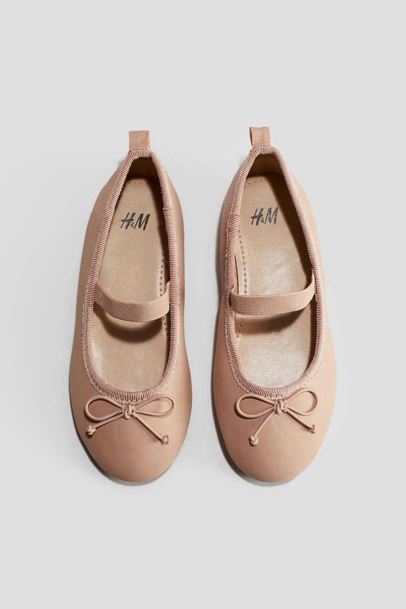 Girls' Ballet Pumps Pastel, Glittery Metallic H&M AU