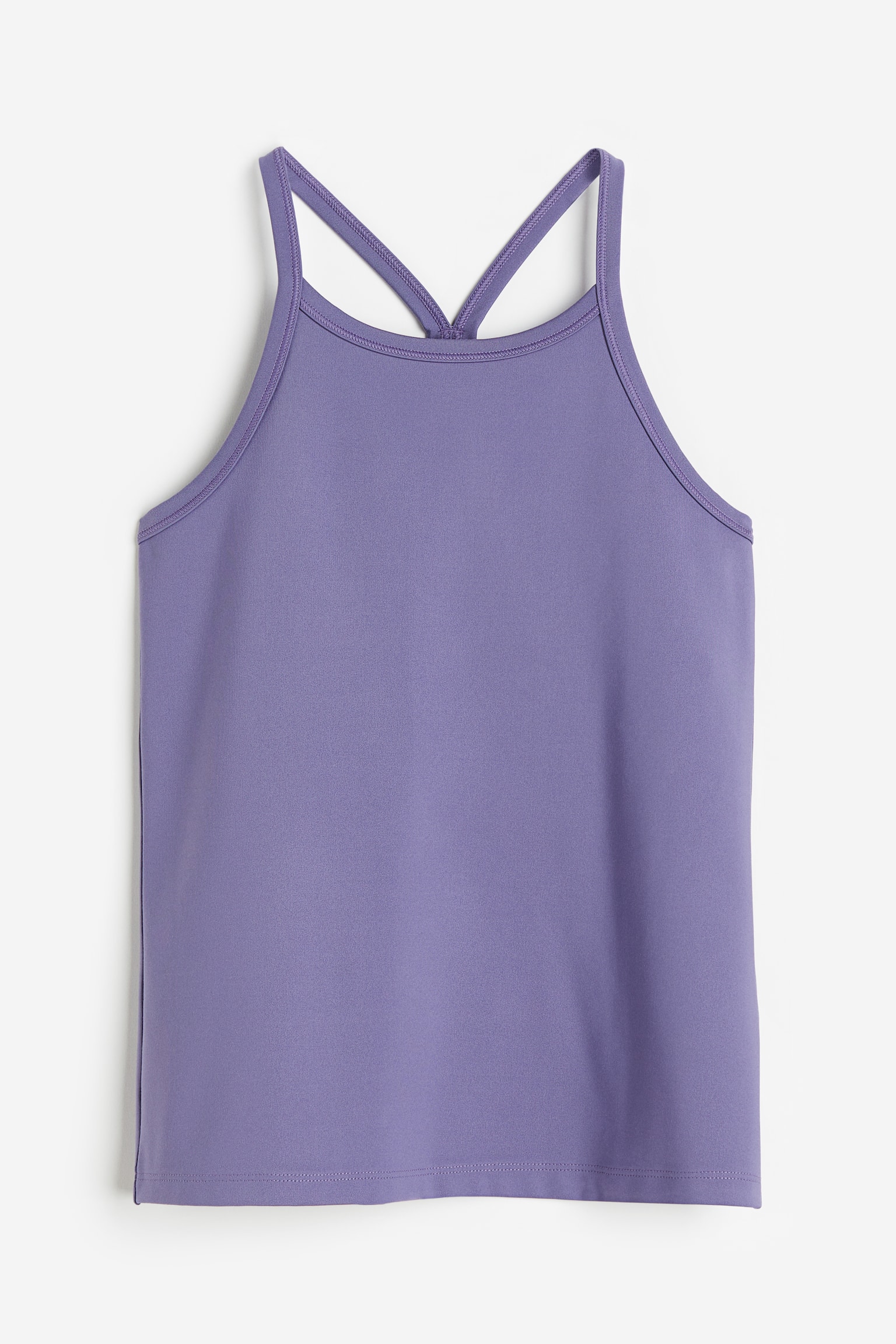 Sports top in DryMove™ - Purple/Dark beige - 1