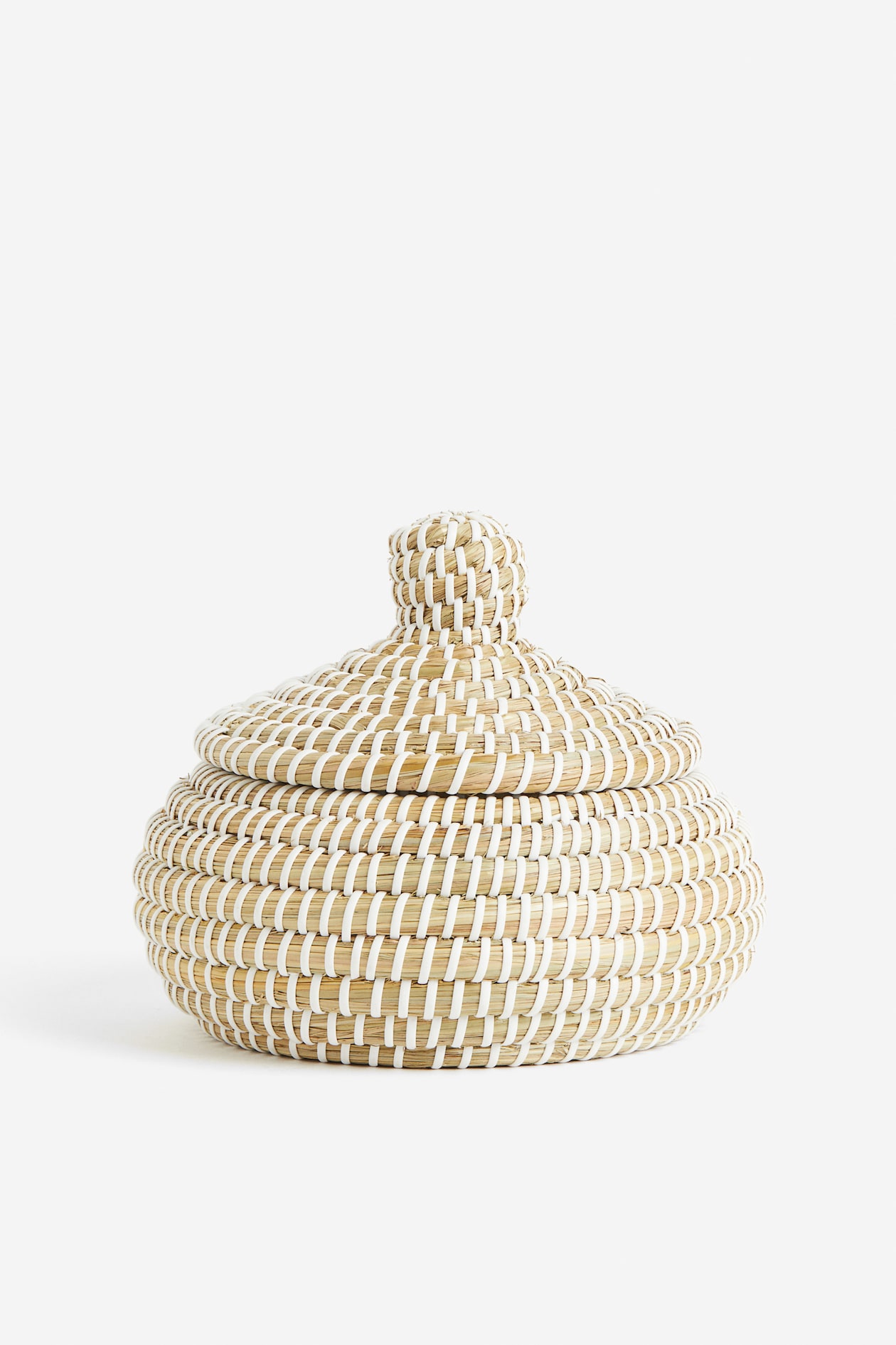 Small Basket with Lid - Beige - Home All | H&M US