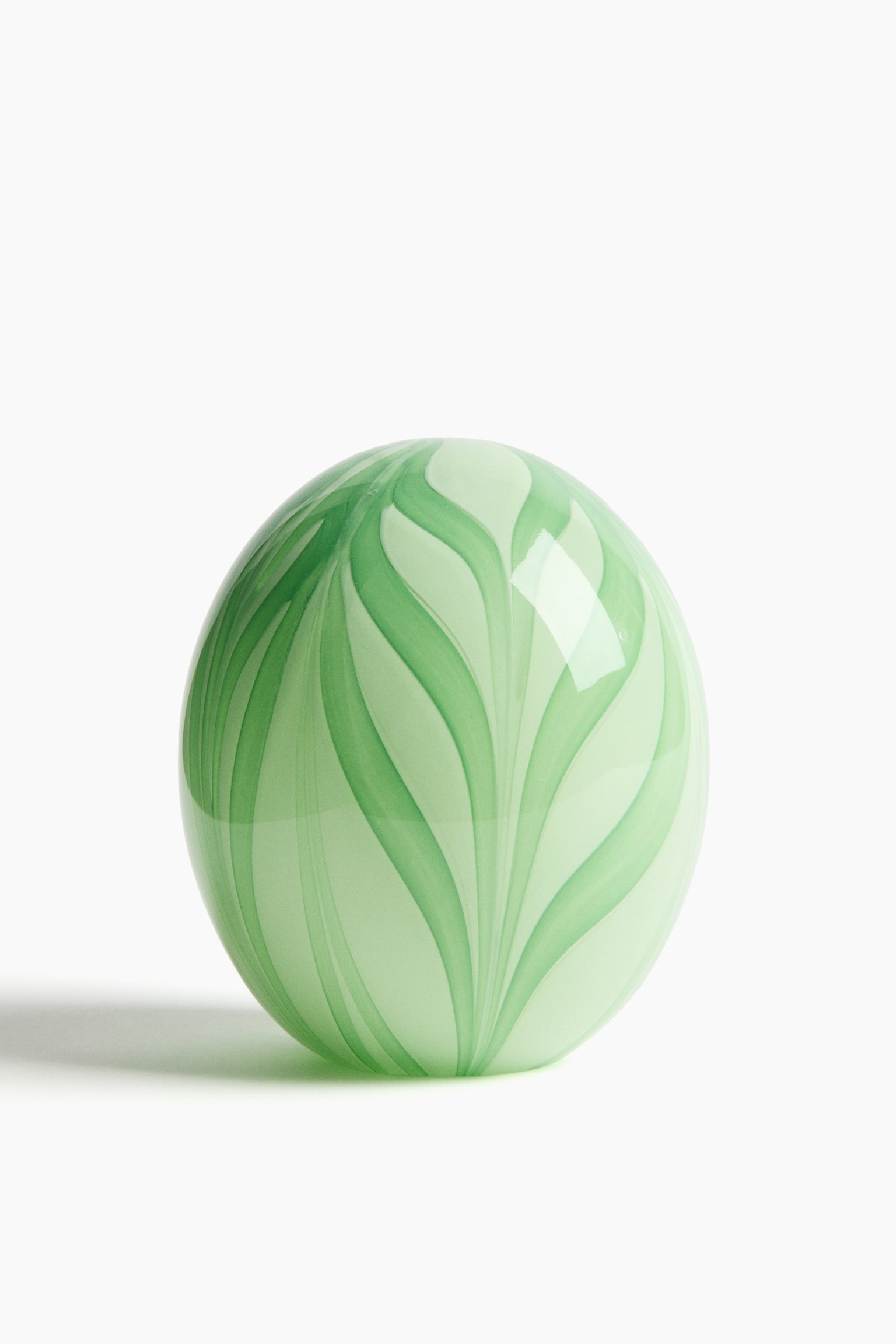 Mała rzeźba ze szkła - Zielony/Żółty