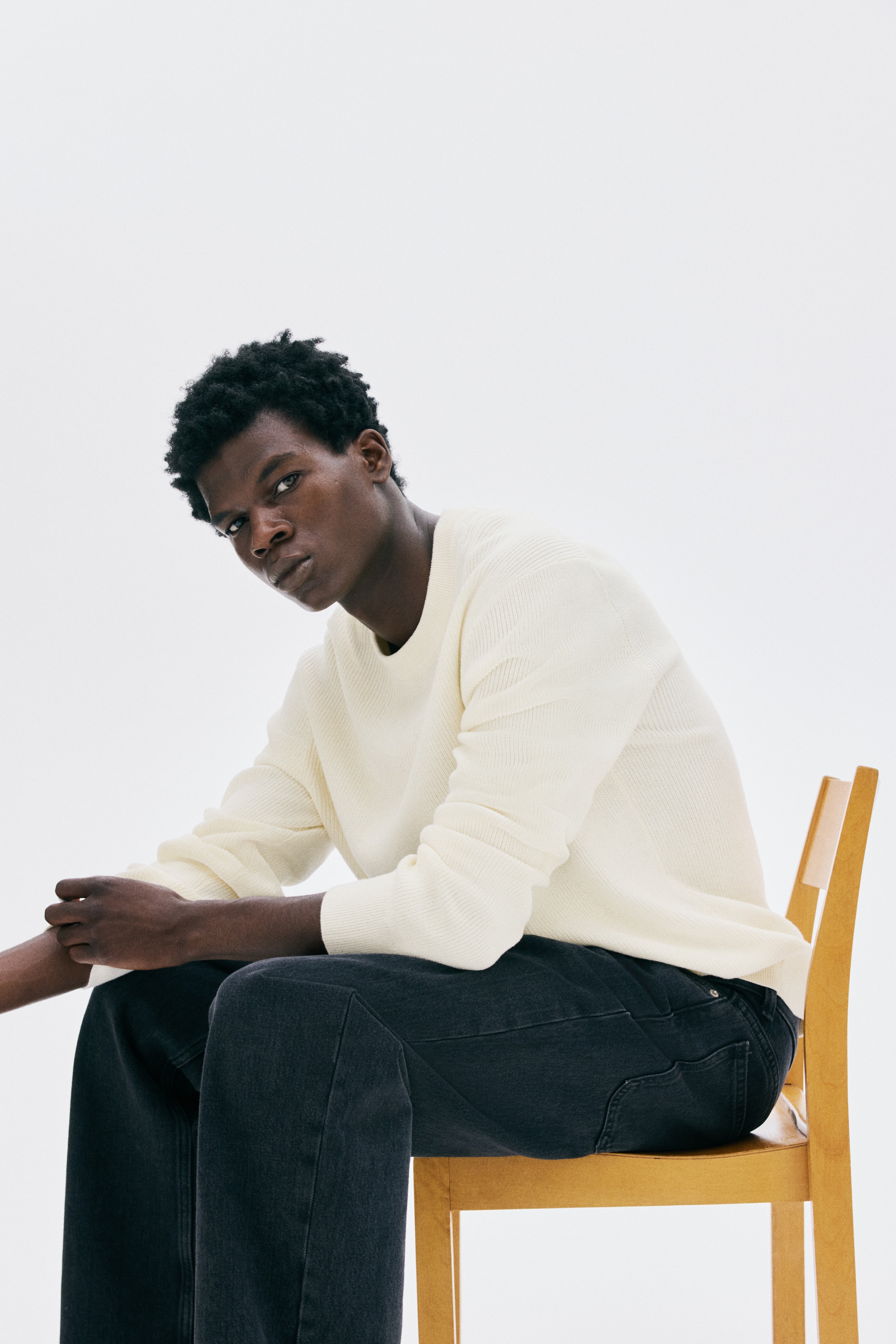 Regular Fit Rib-knit jumper