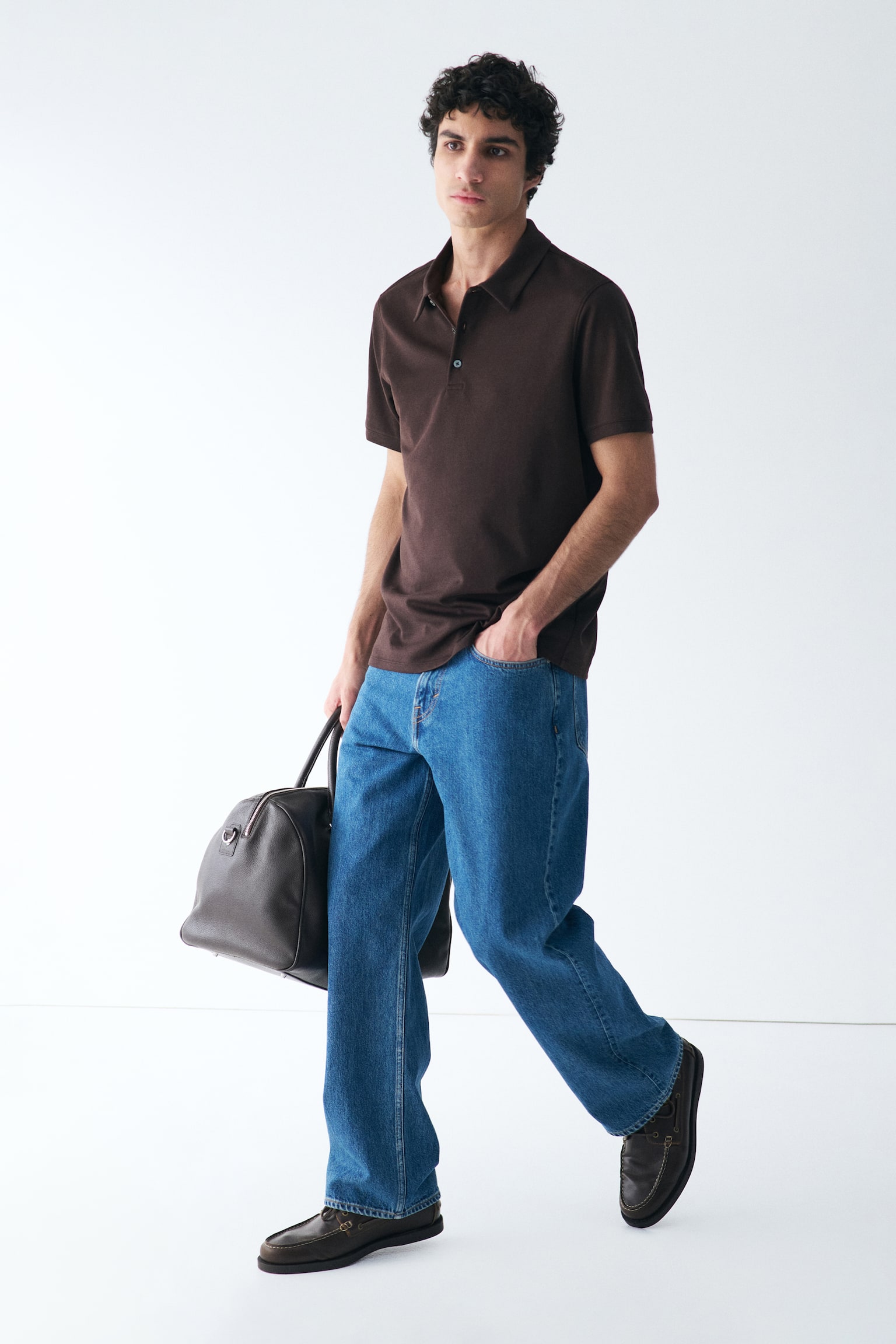 Cooling Regular Fit Polo shirt - Dark brown/Navy blue/Black/White - 4
