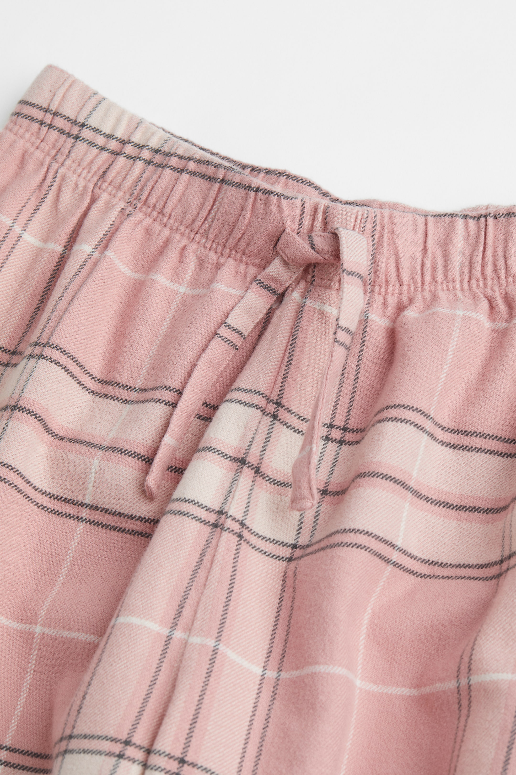View larger image: Cotton flannel pyjama bottoms - Old rose/Checked - Kids | H&M IN 2
