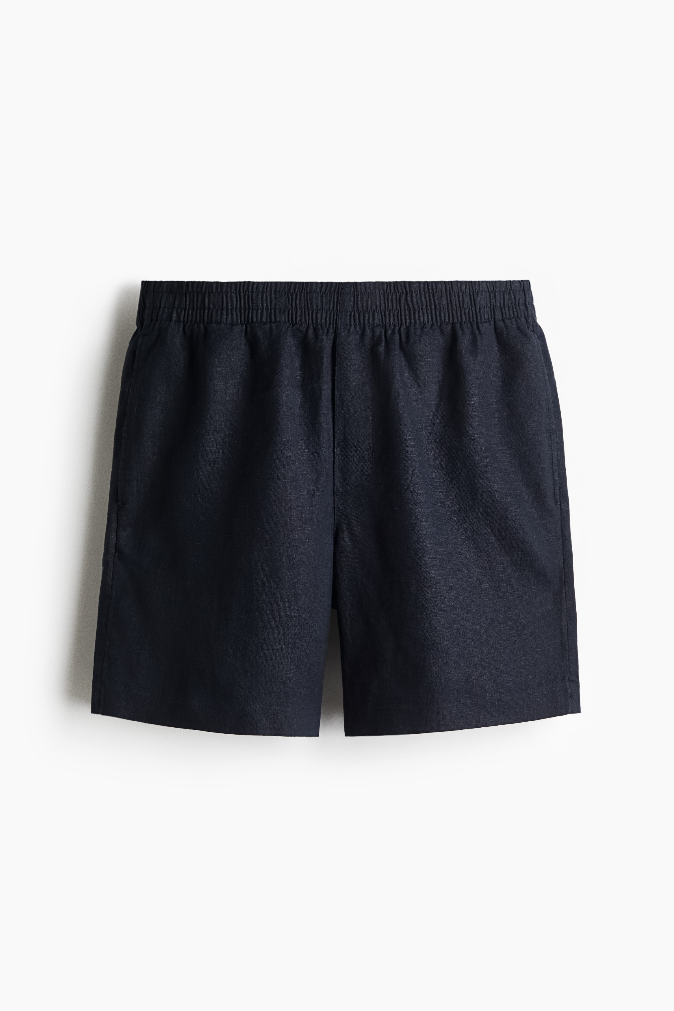 Regular Fit Linen Shorts - Navy blue/Dark beige/Black/Grey/White/Light beige