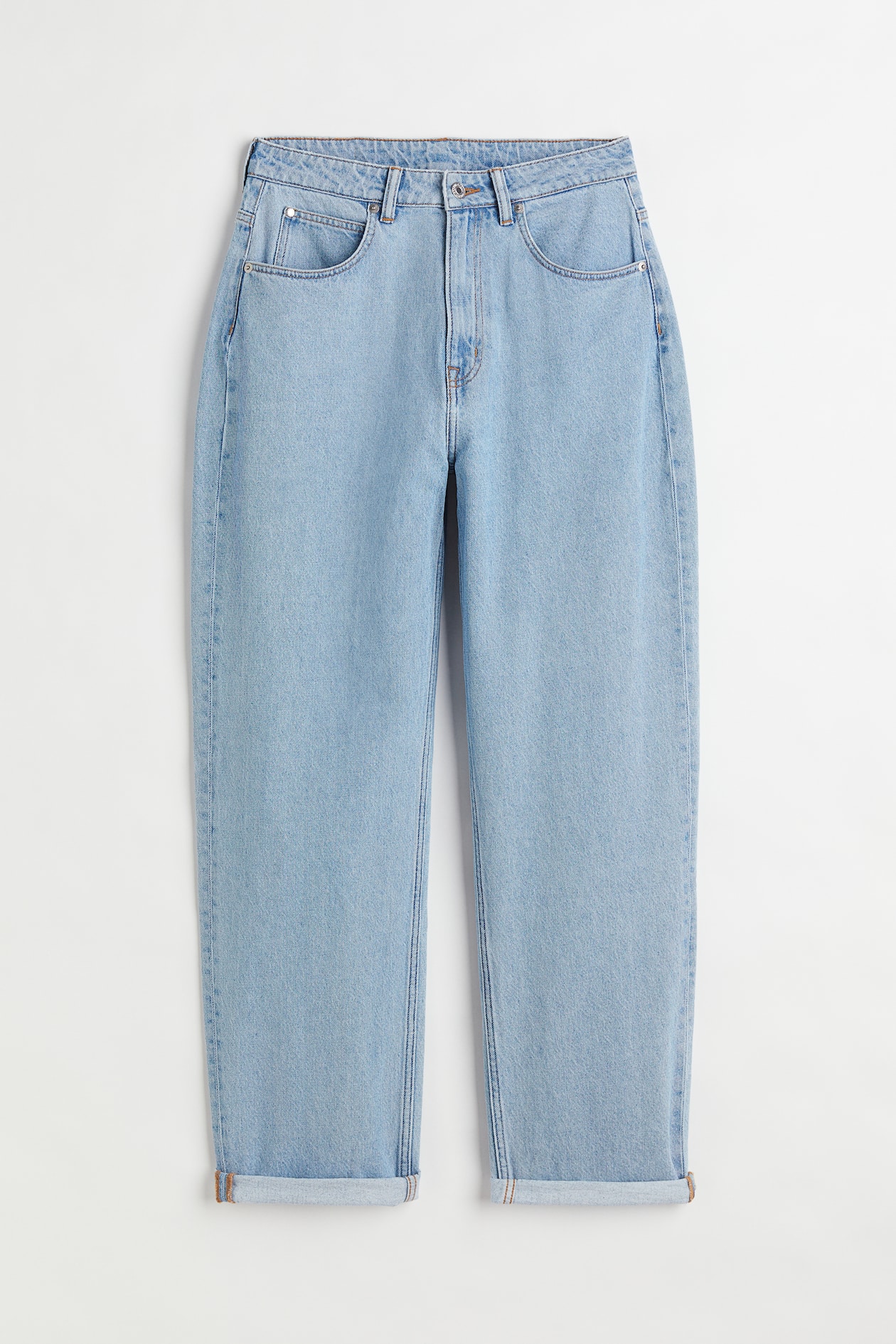 90s Baggy Ultra High Waist Jeans - Denim blue - Ladies | H&M US