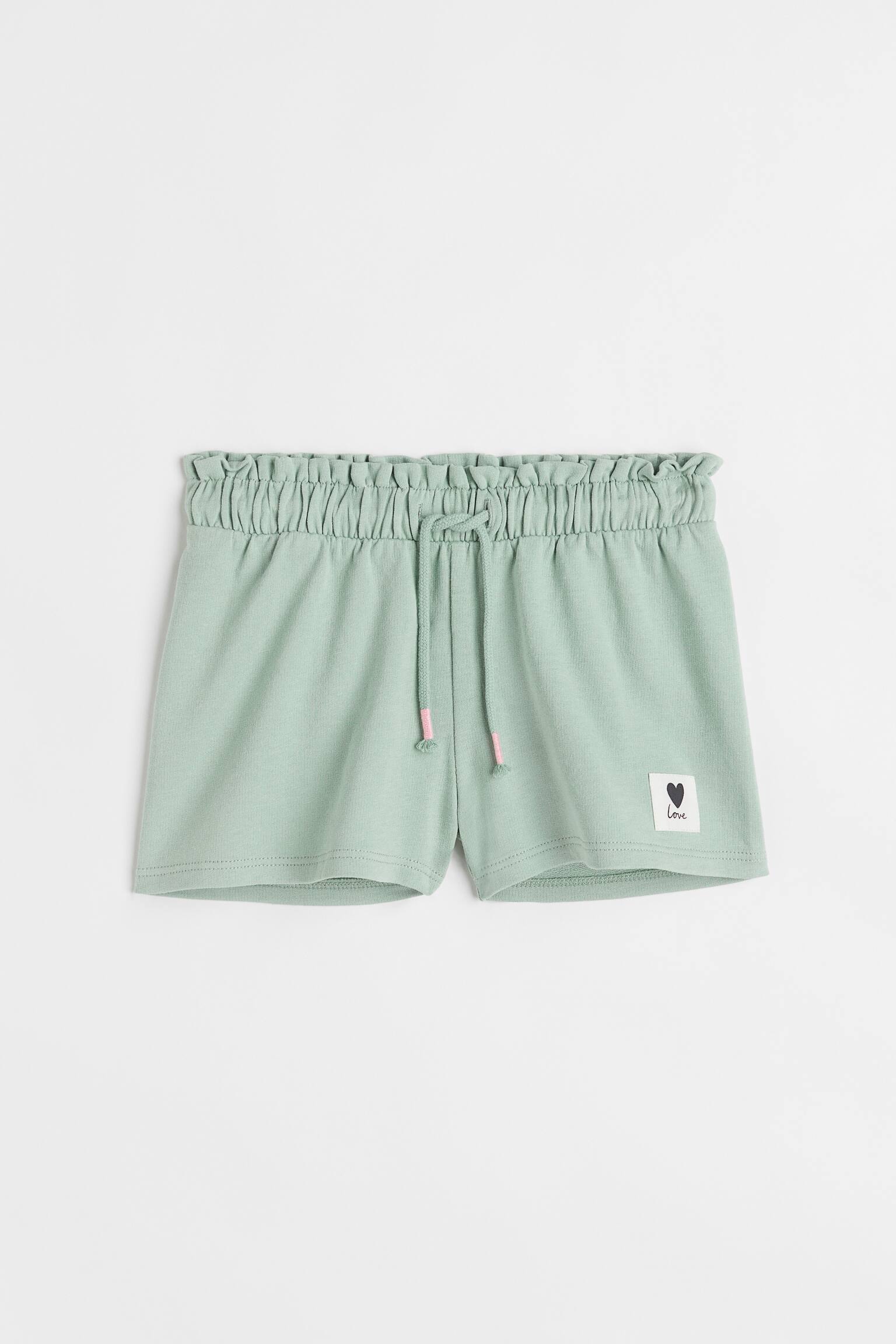 Cotton Sweat Shorts - Light green/Powder pink/Cherries - 1