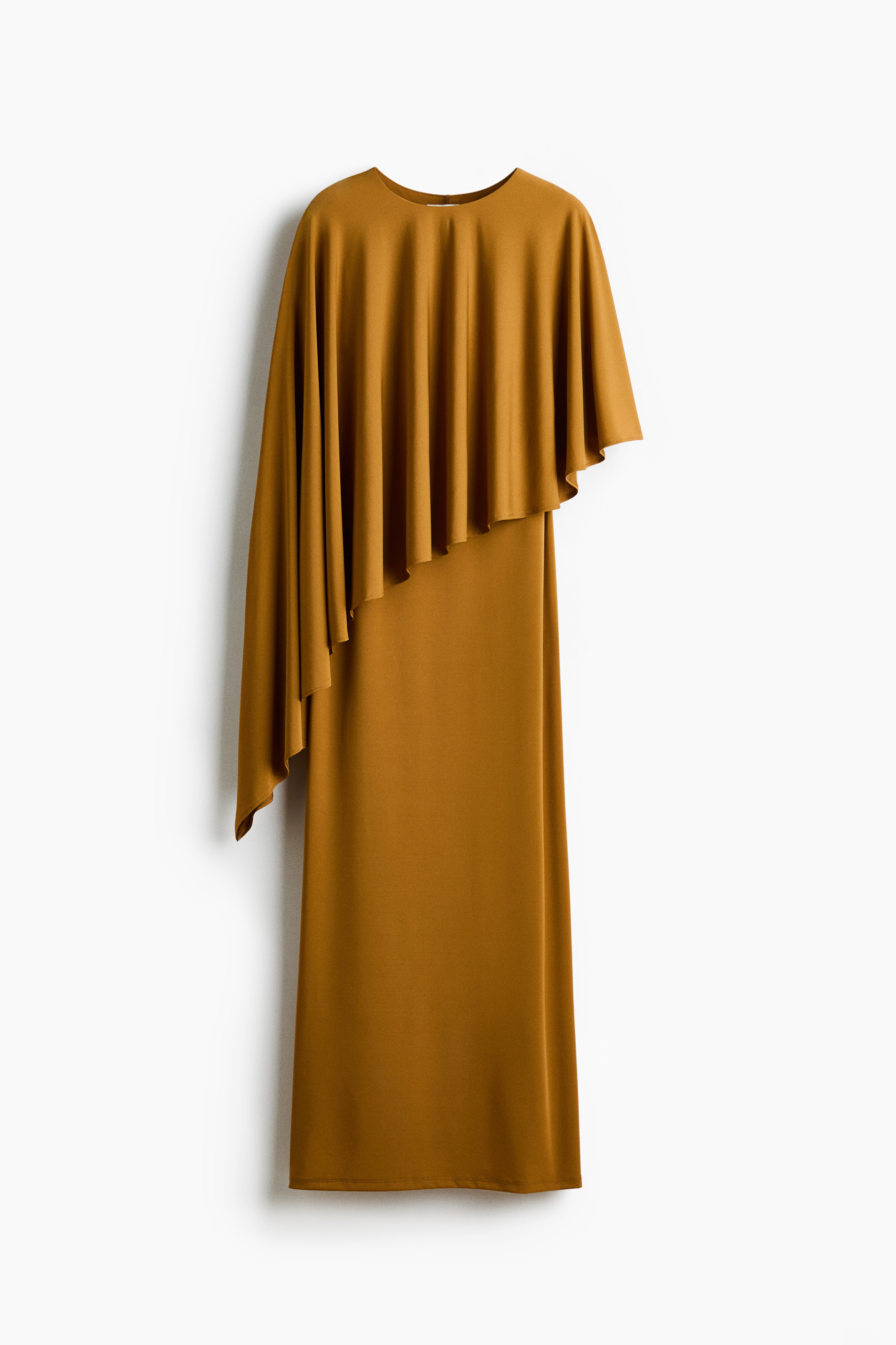Cape-detail dress