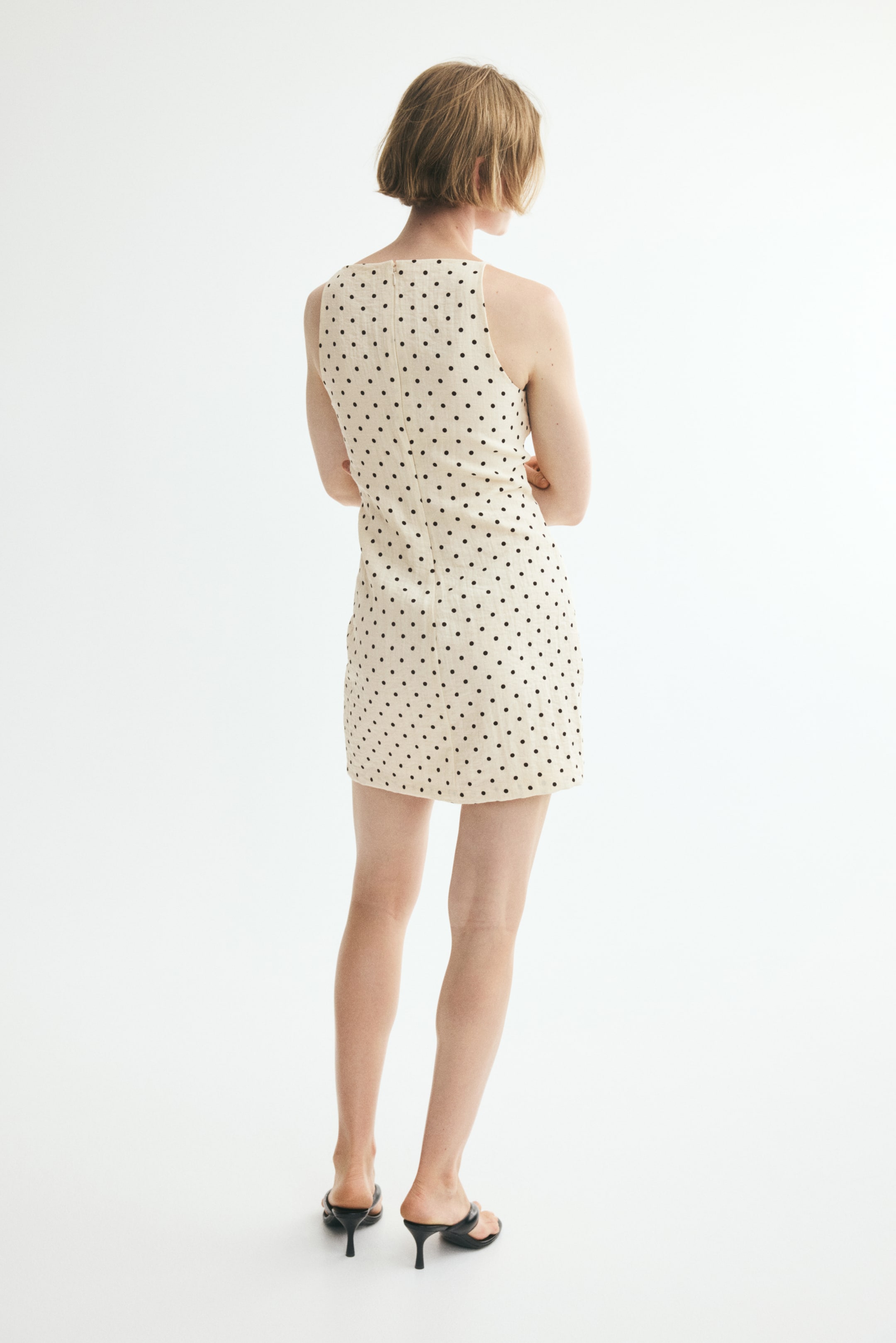 Sleeveless Crêpe Dress
