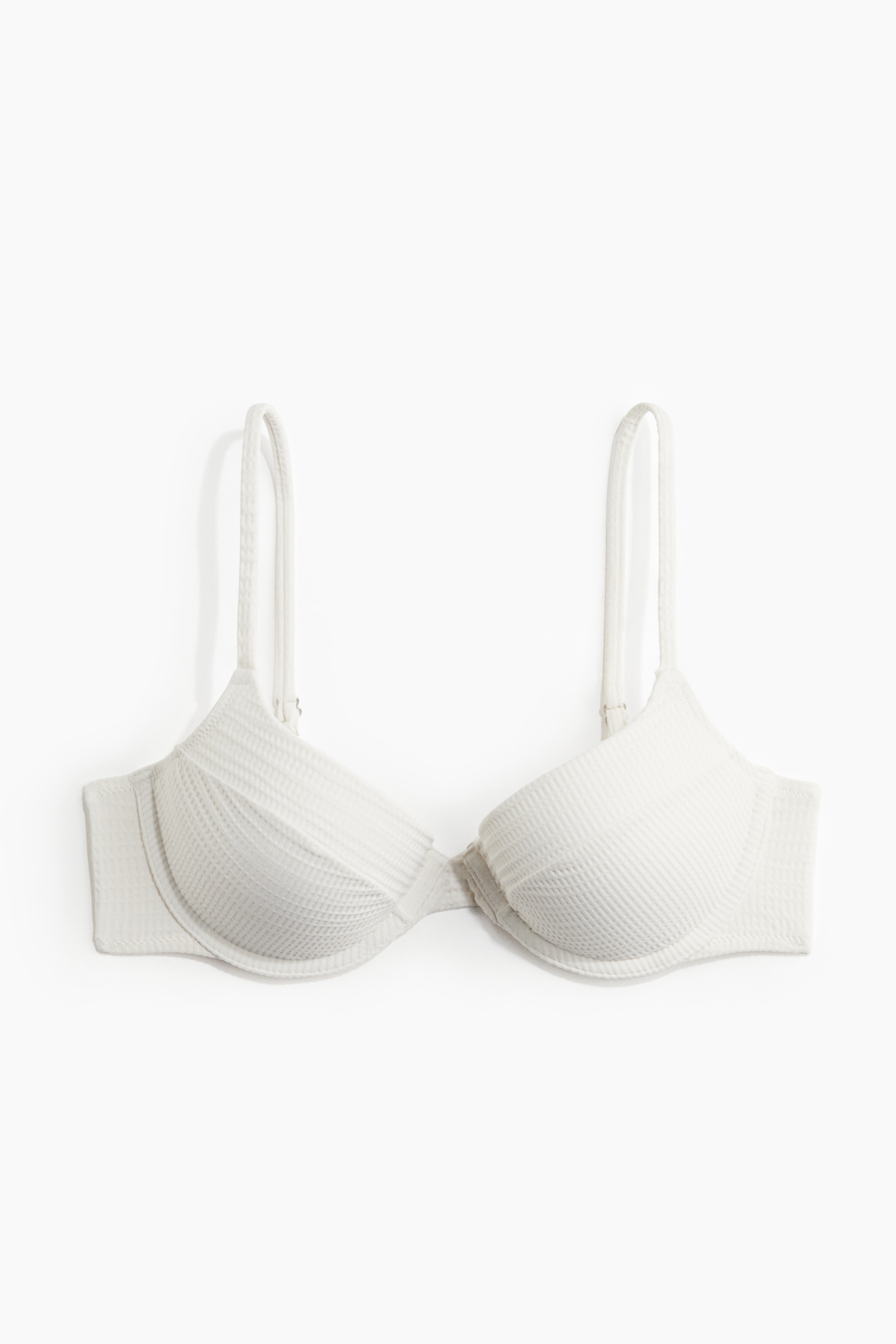 Bikinová push-up podprsenka - Biela/Čierna