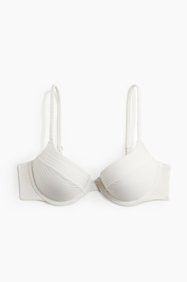 Push-up bikini top - Biały/Czarny - 1