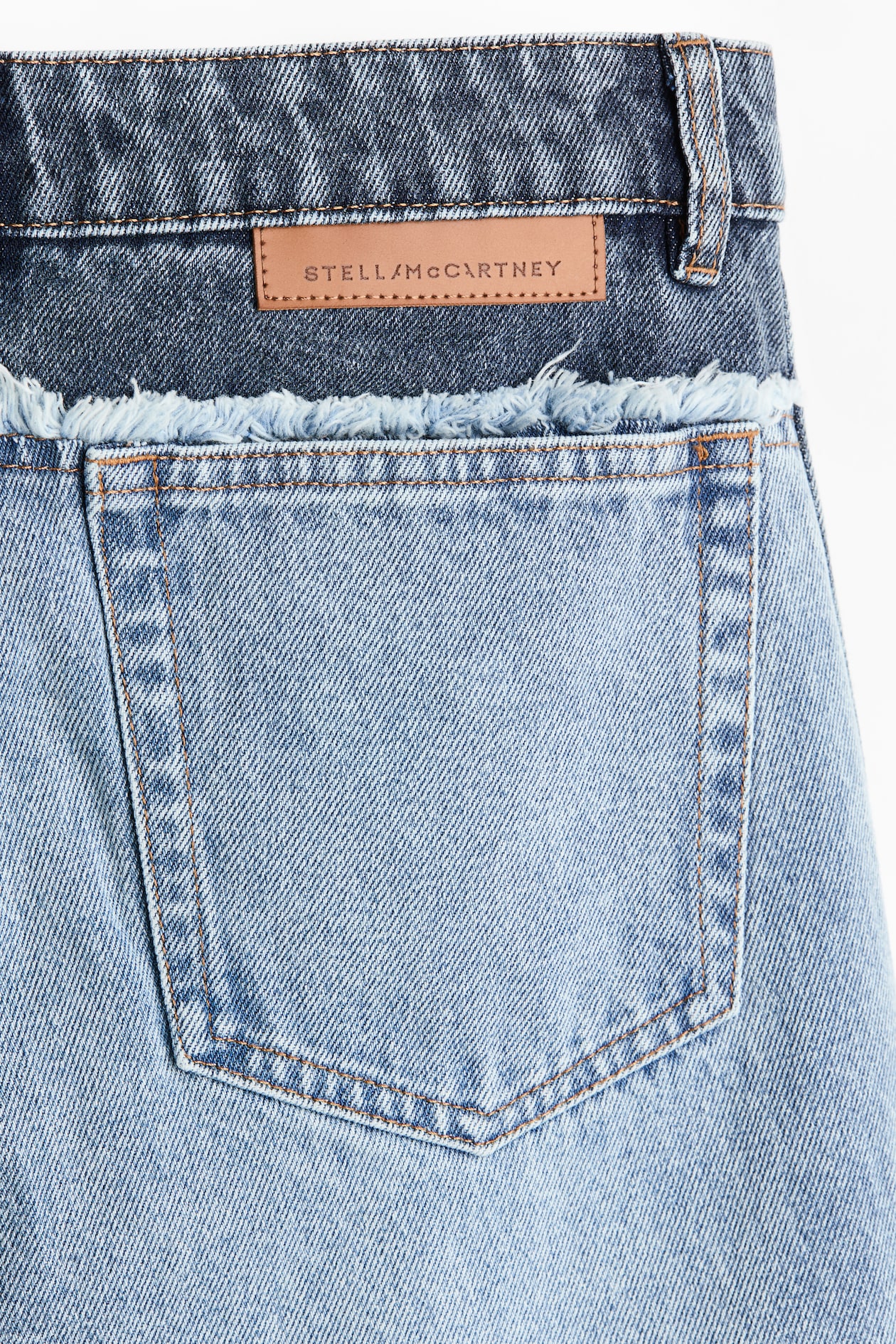Two-Tone Straight-Leg Jeans - image 4