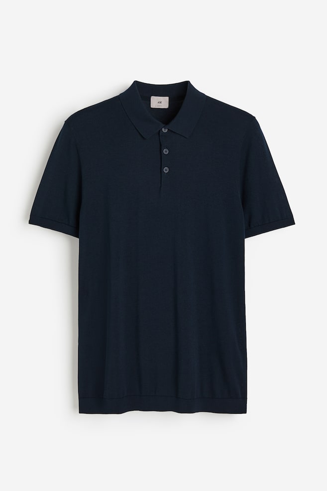 Poloshirt aus Seidenmix in Slim Fit - Marineblau/Schwarz/Dunkelgrau/Cremefarben - 2