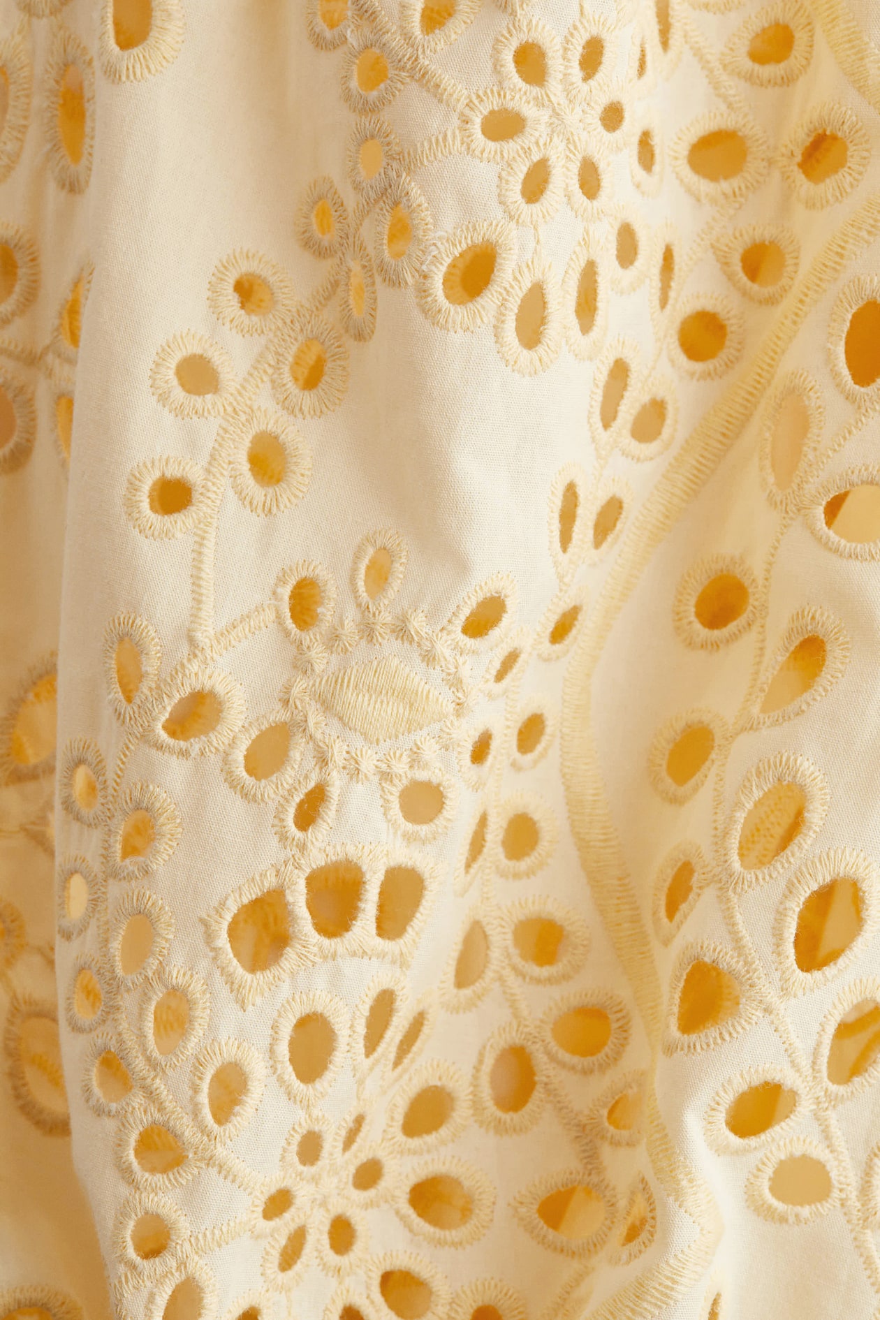 Dress with Eyelet-Embroidered Sleeves - image 2