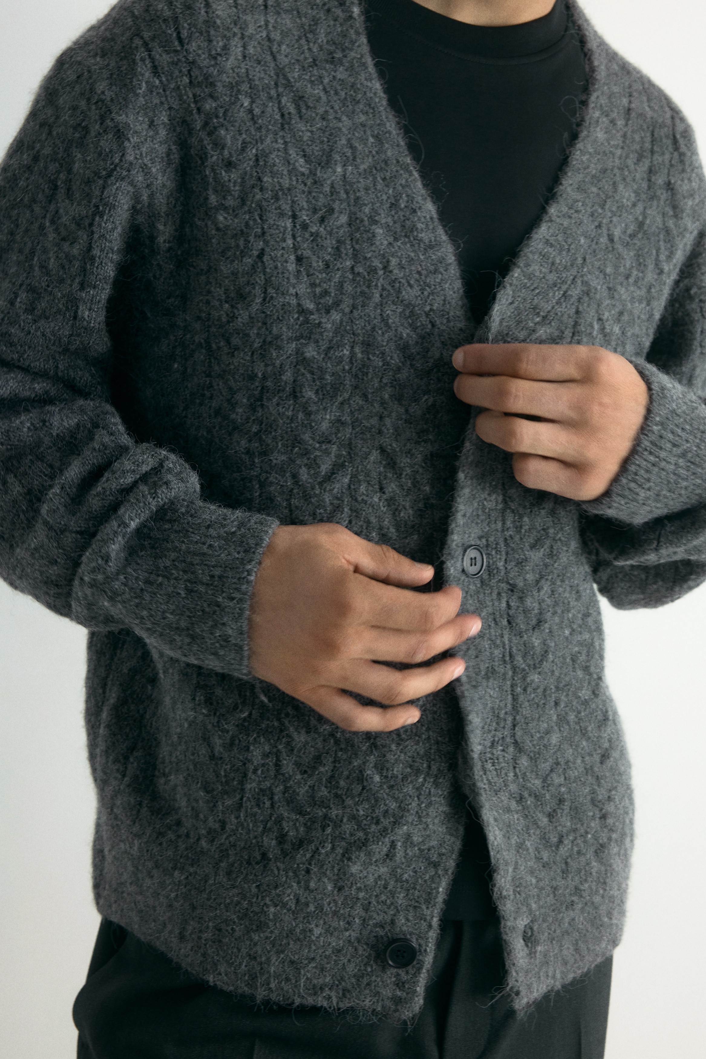 Loose Fit Wool-blend cardigan
