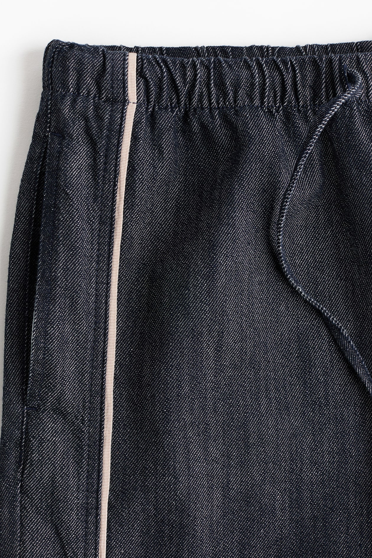 Denim Drawstring Pants - image 4
