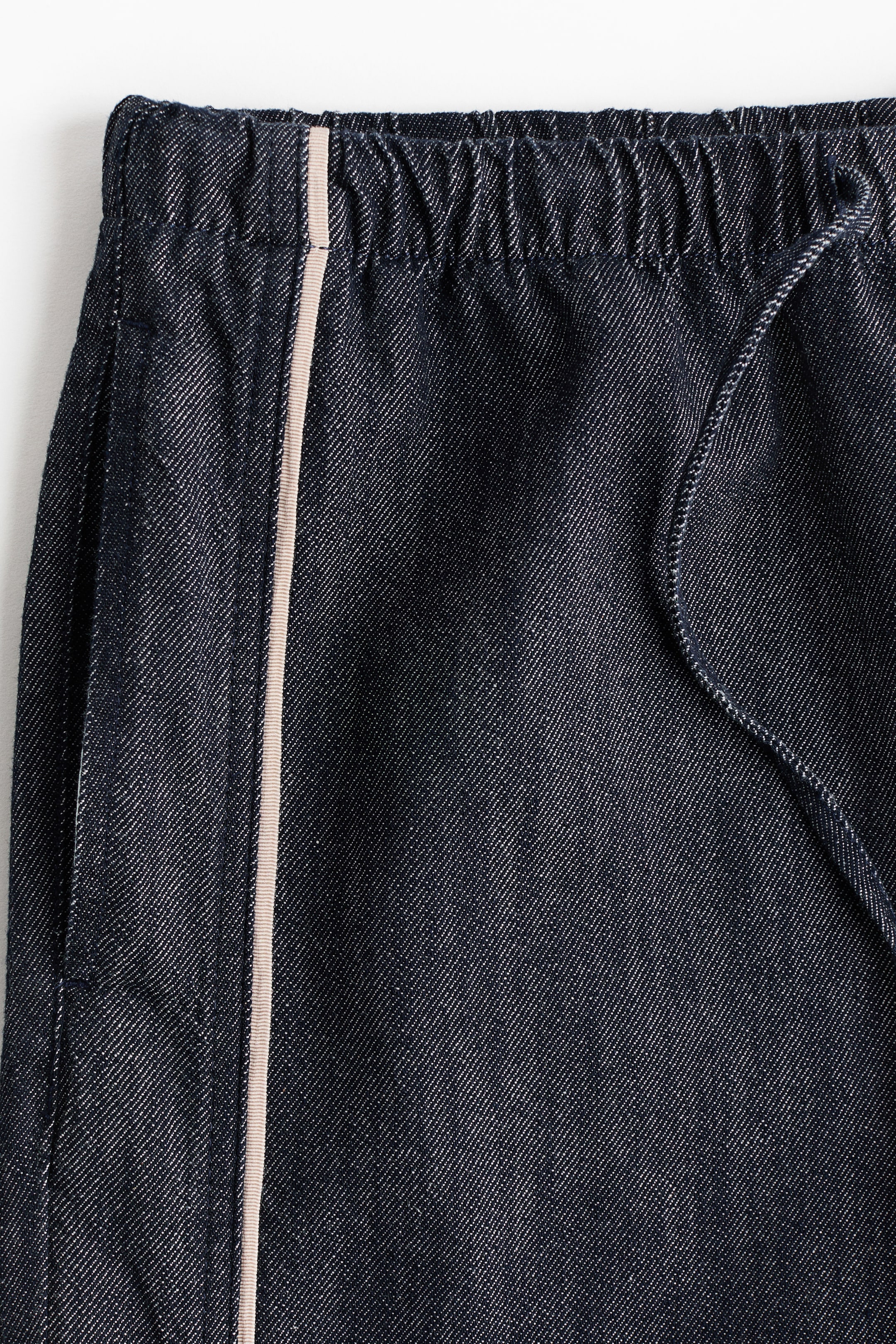 Denim Drawstring Pants
