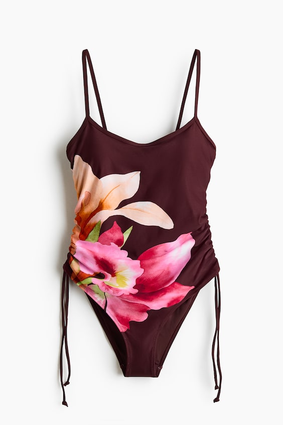 Женские купальники H&M Padded-Cup High-Leg Swimsuit