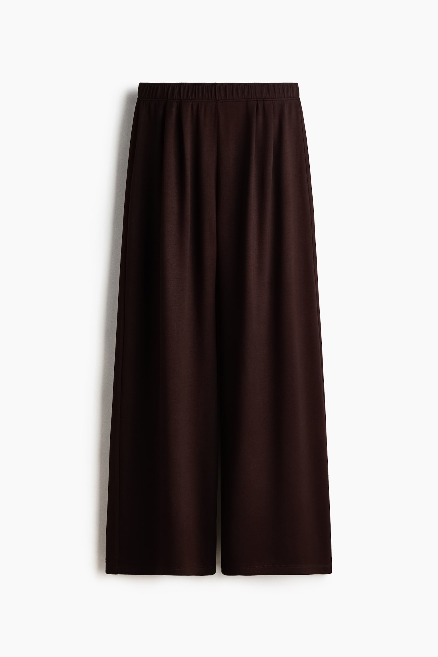 Wide-Leg Pull-On Pants - Dark brown/Black/Dark pigeon blue