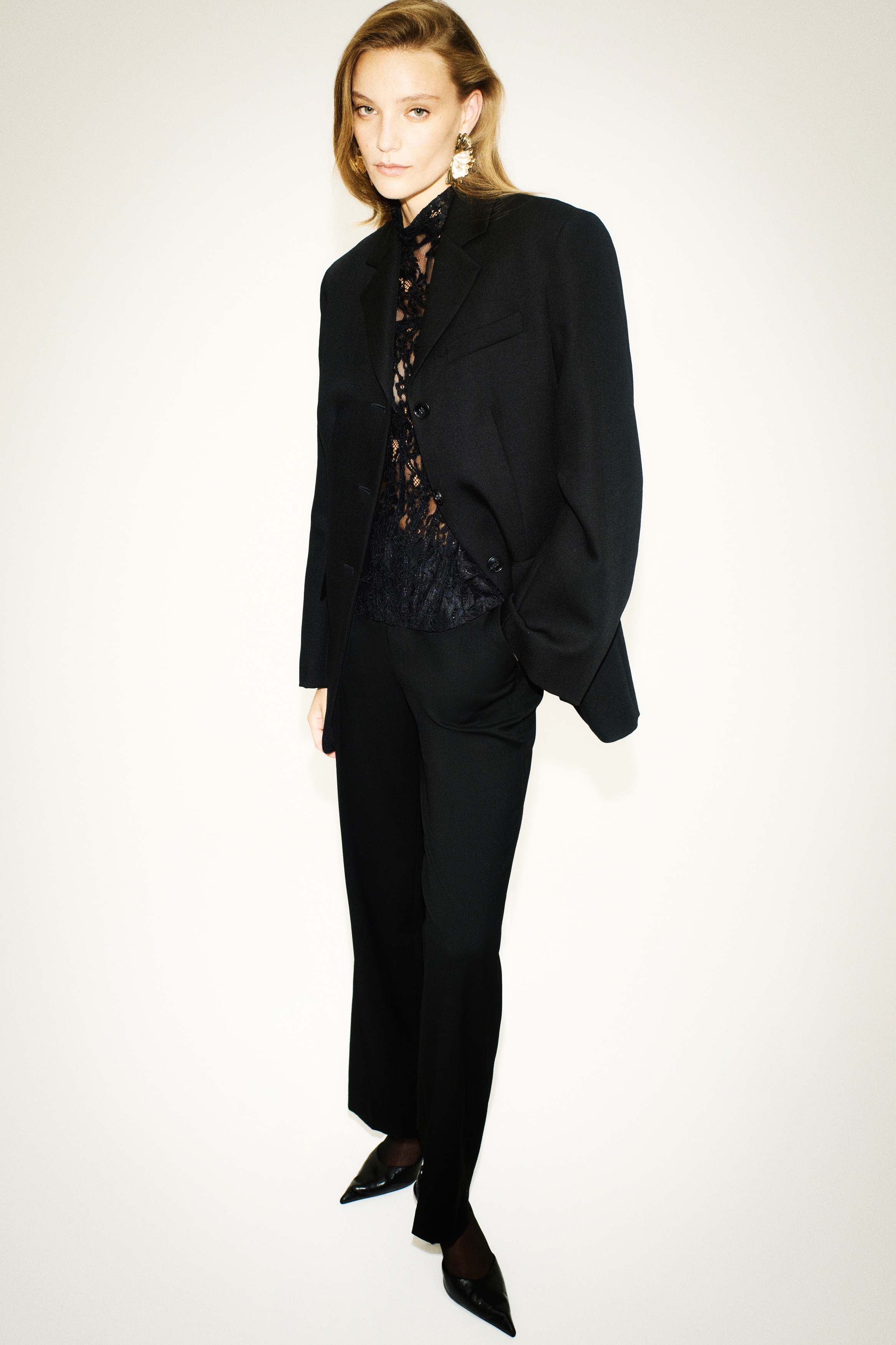 Elegante Hose mit Bootcut - Schwarz