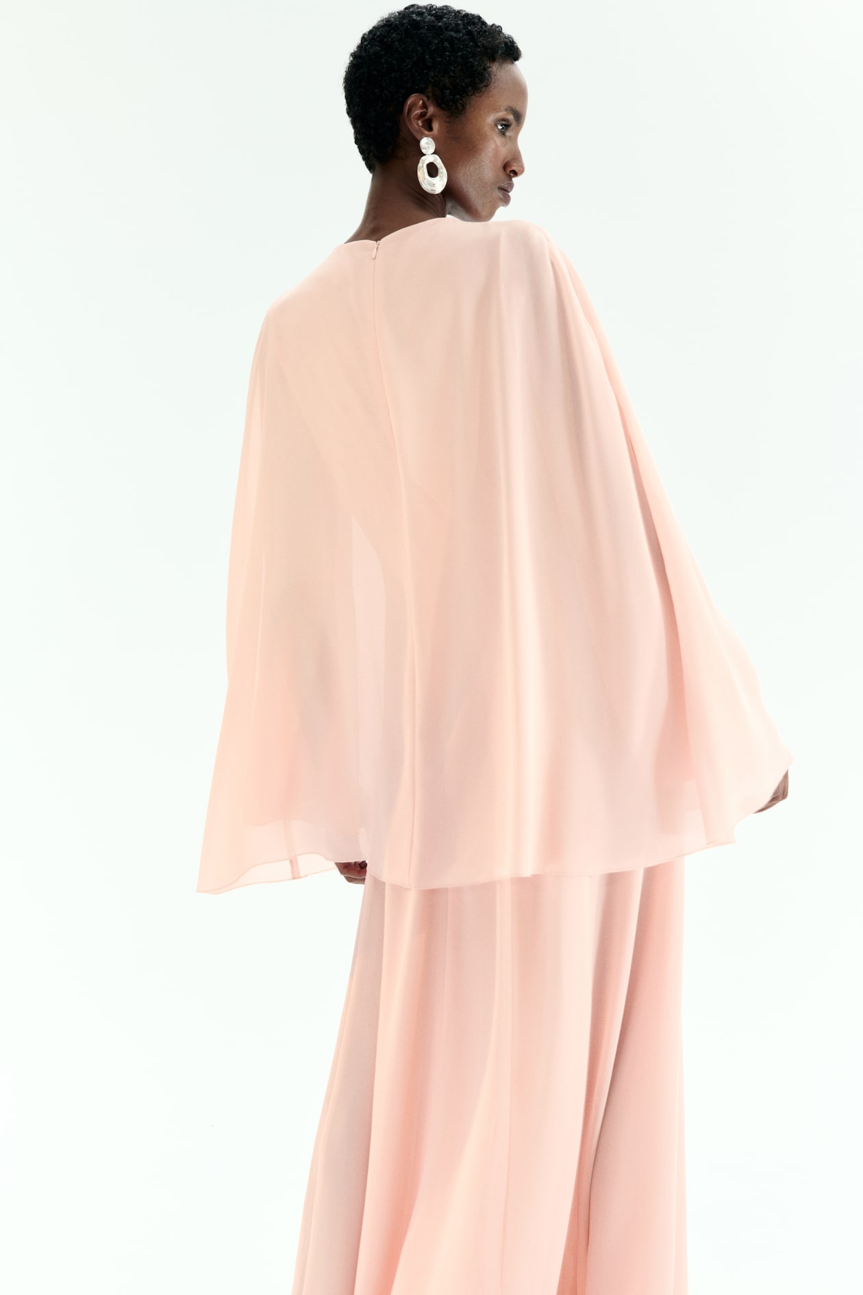 Cape-Detail Dress - image 3