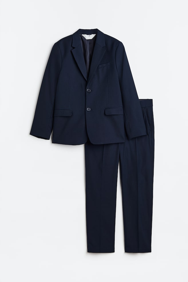 Suit - Navy blue/Black/Dark grey/Checked - 1