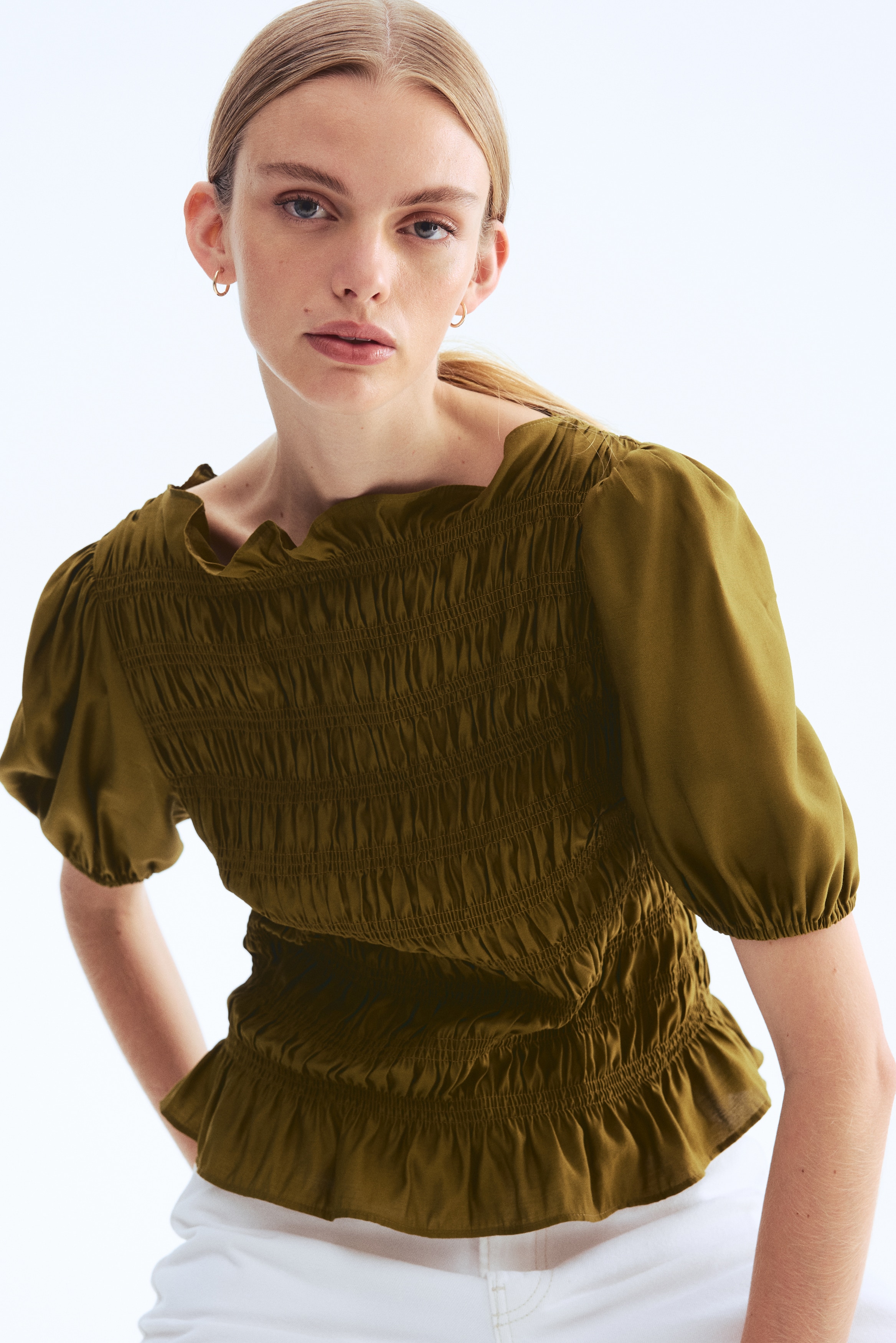 Smocked blouse