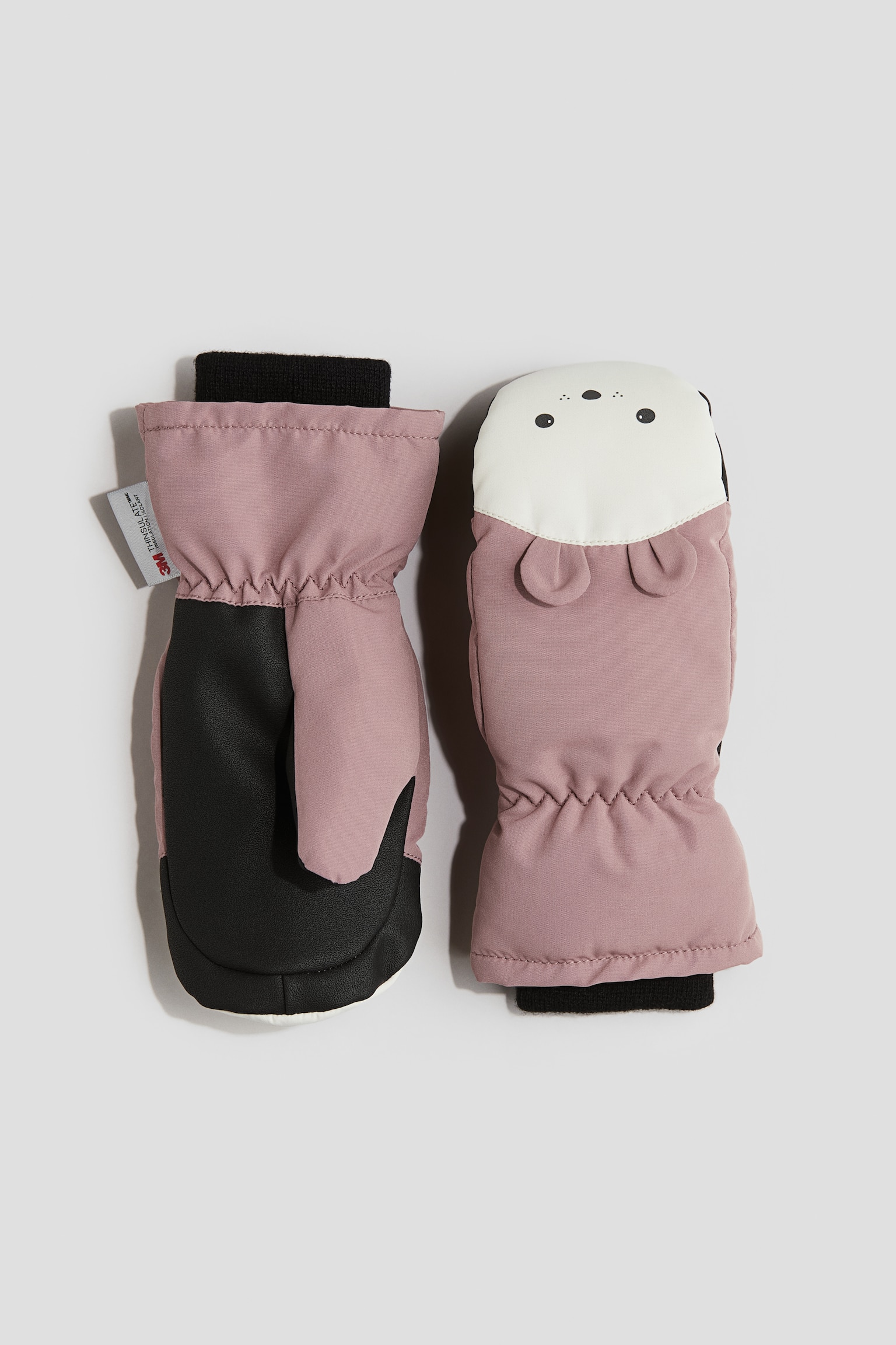 Water-repellent mittens - Dusty pink - 1